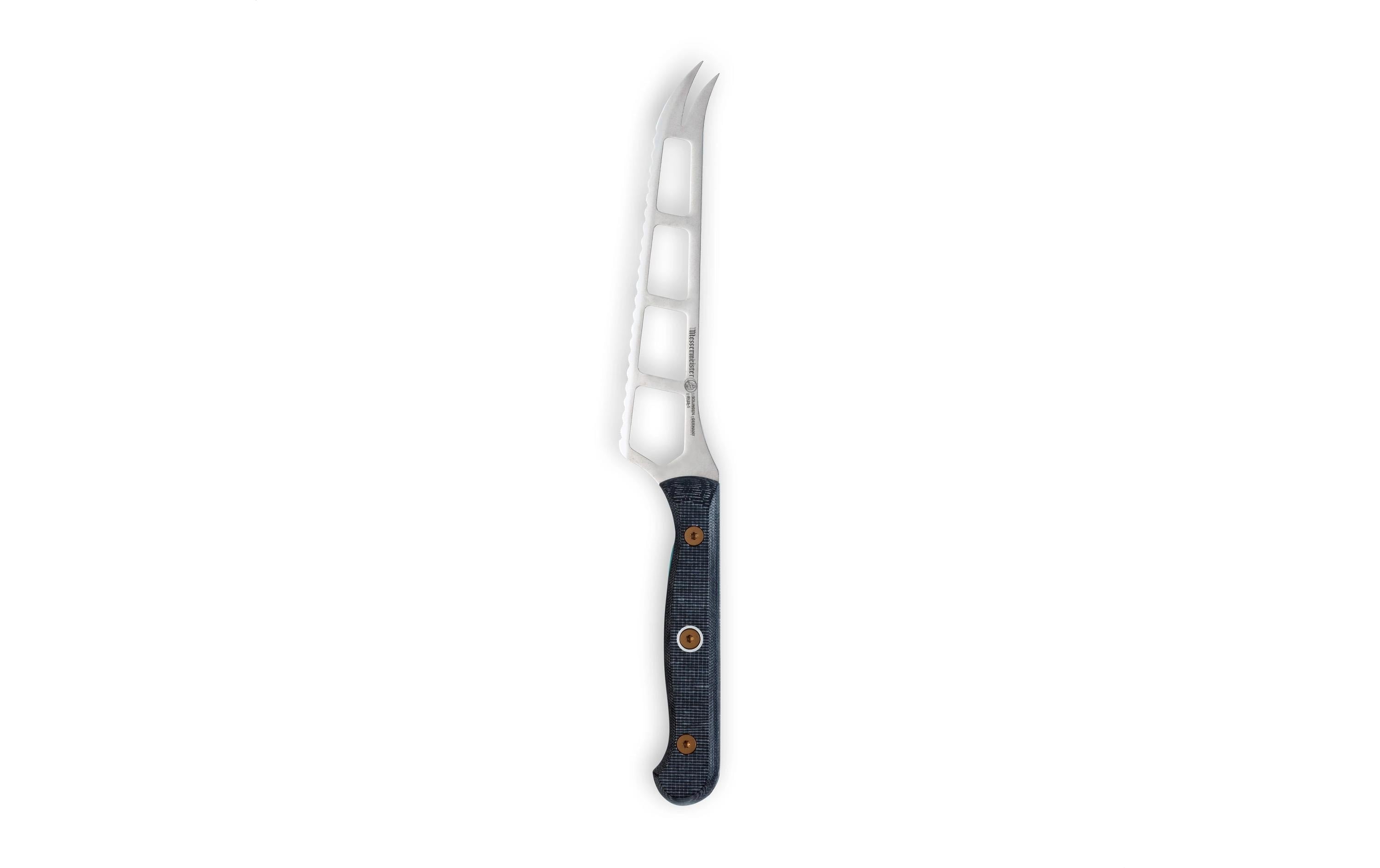 Messermeister Käsemesser Custom 13 cm, Blau/Silber