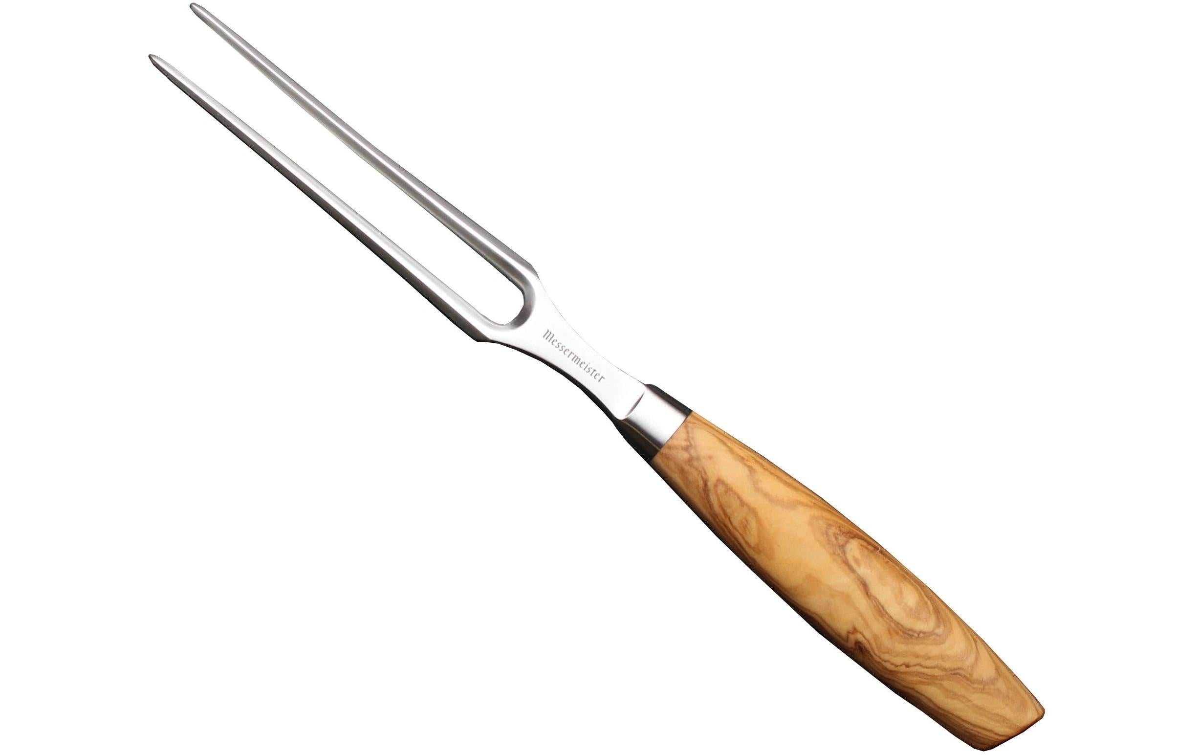 Messermeister Fleischgabel Oliva Luxe Nature/Silber