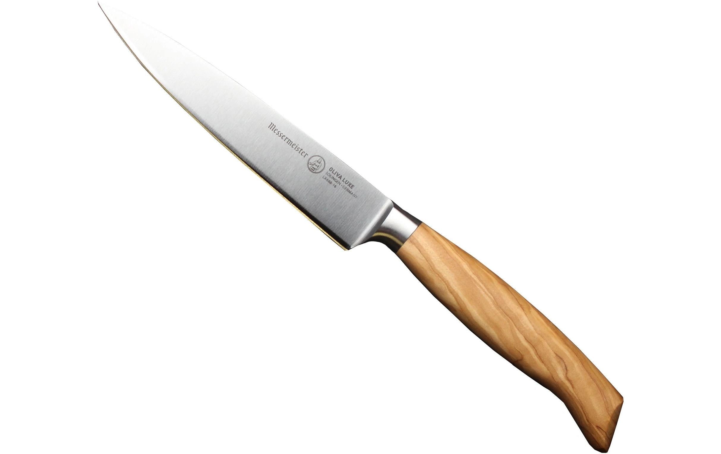Messermeister Universalmesser Oliva Luxe 16.5 cm, Nature/Silber