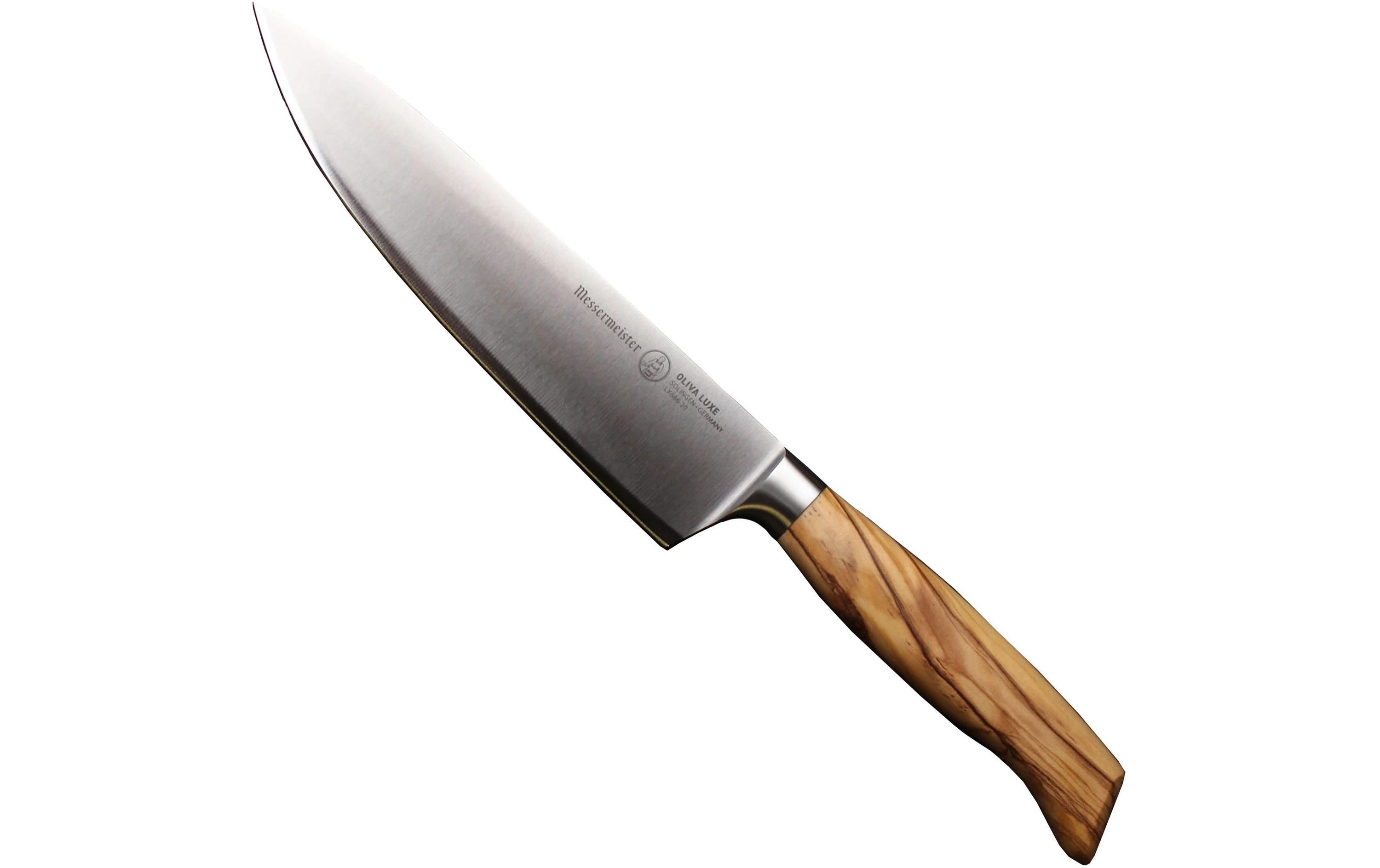 Messermeister Kochmesser Oliva Luxe 20 cm, Nature/Silber