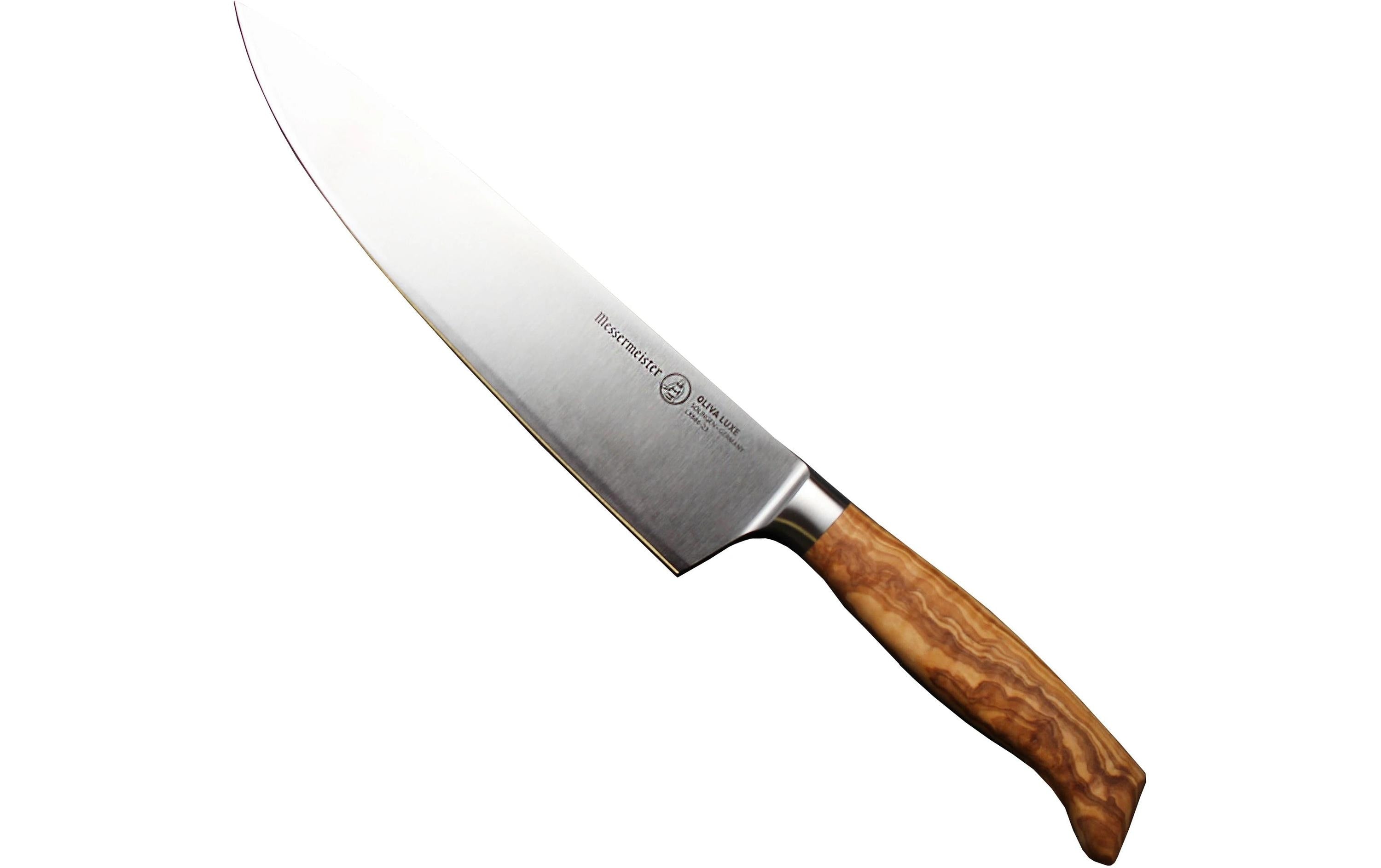 Messermeister Kochmesser Oliva Luxe 23 cm, Nature/Silber