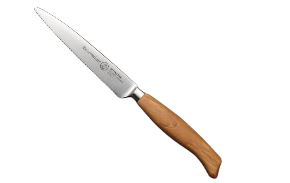 Messermeister Tomatenmesser Oliva Luxe 13 cm, Nature/Silber