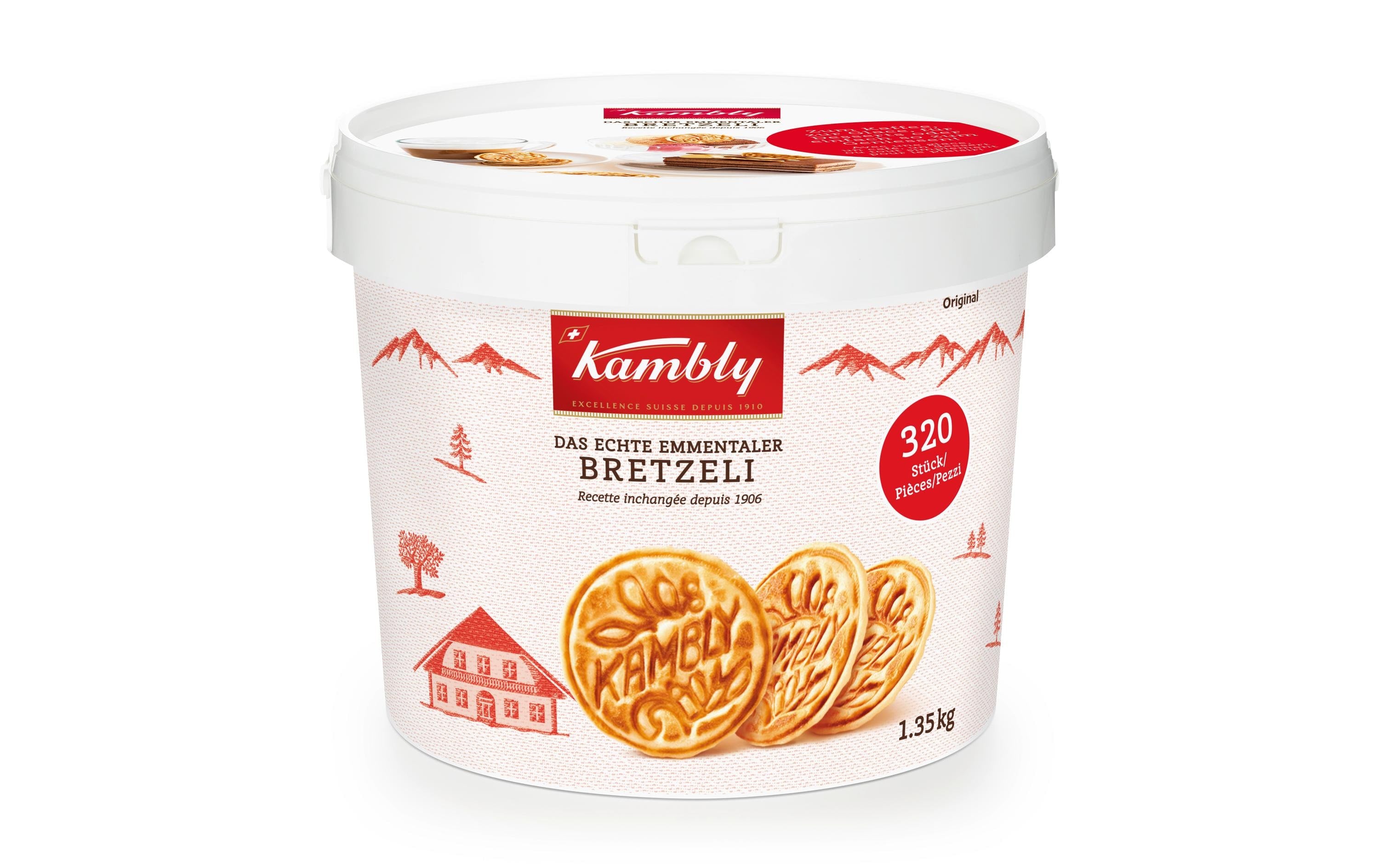 Kambly Guetzli Bretzeli Gastro Eimer 1.35 kg