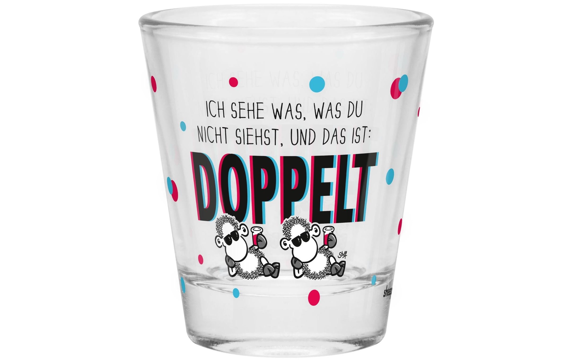 Sheepworld Schnapsglas Doppelt 60 ml, 1 Stück