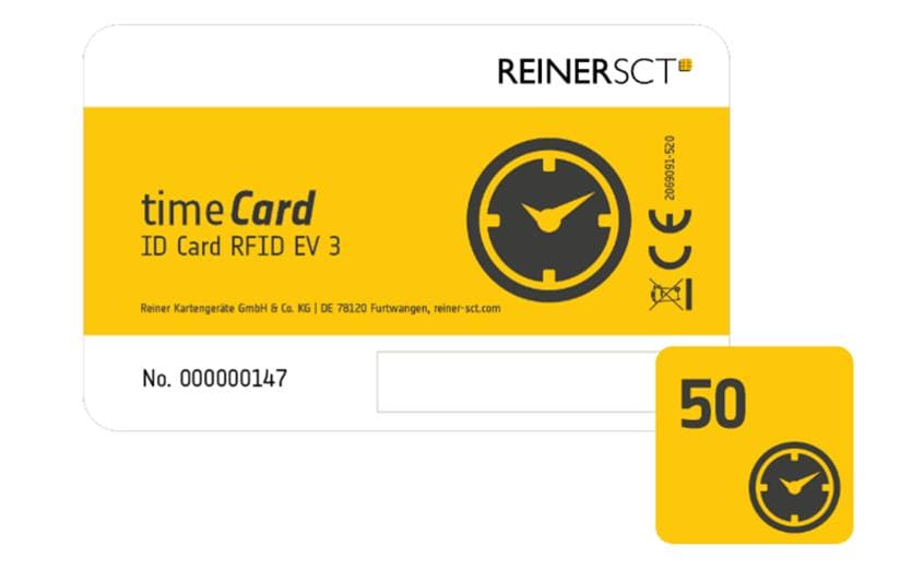 Reiner SCT RFID Karte timeCard Premium 50 Stück
