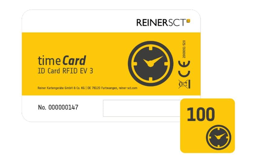 Reiner SCT RFID Karte timeCard Premium 100 Stück