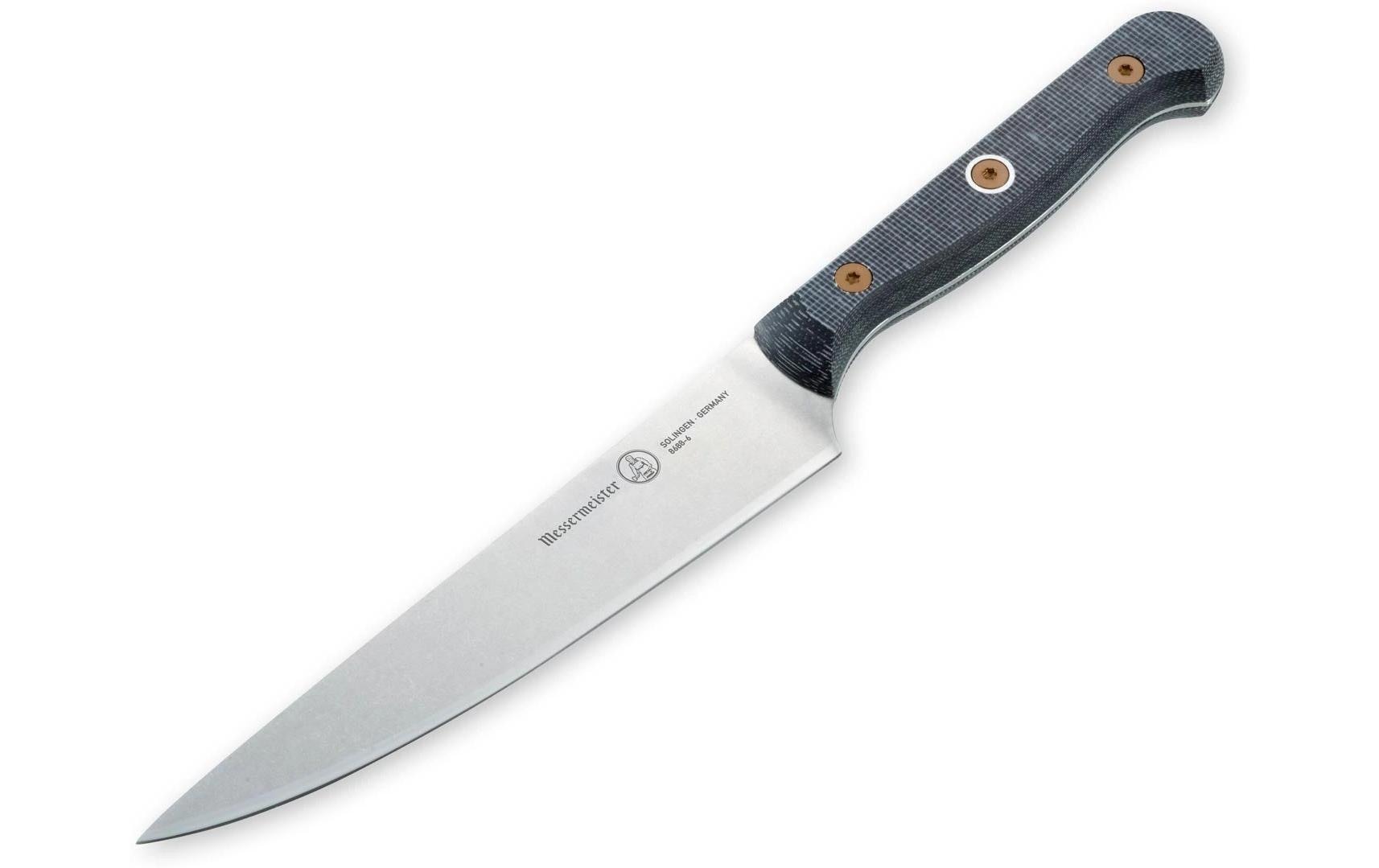 Messermeister Universalmesser Custom 15 cm, Blau/Silber