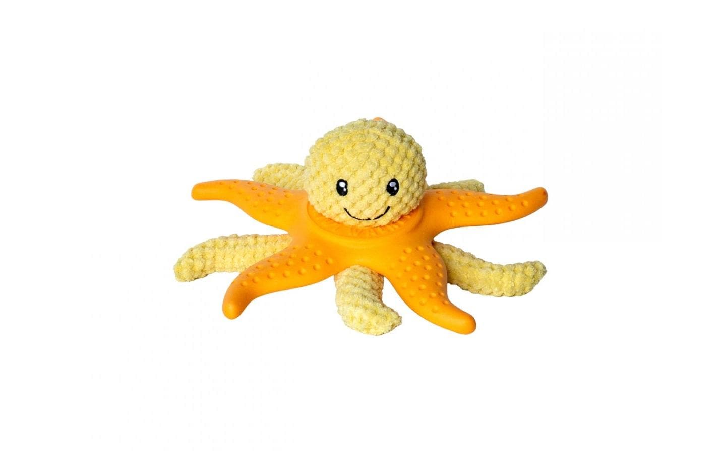 KIWI WALKER Hunde-Spielzeug 2 in 1 Oktopus & Seestern Orange