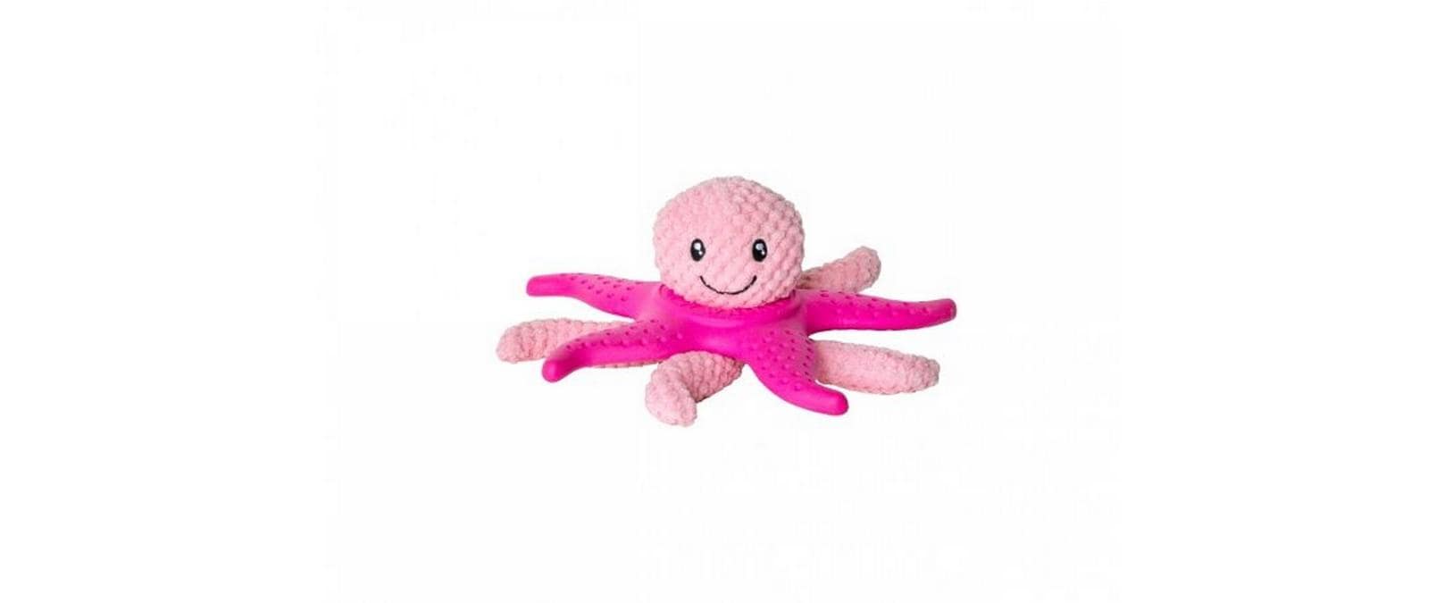 KIWI WALKER Hunde-Spielzeug 2 in 1 Oktopus & Seestern Rosa