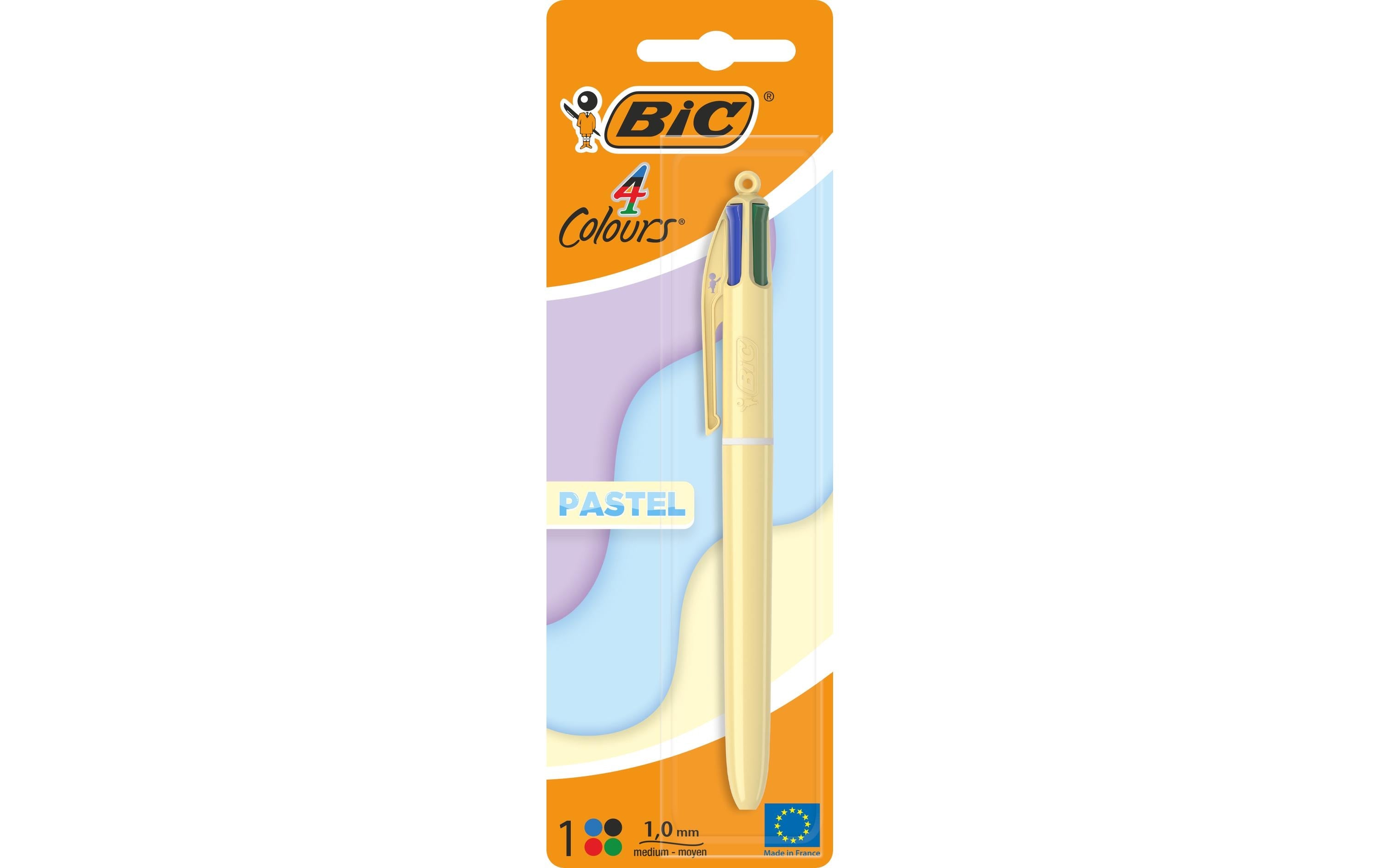 BIC Mehrfarbenkugelschreiber 4 Colours Pastel 1 Stück