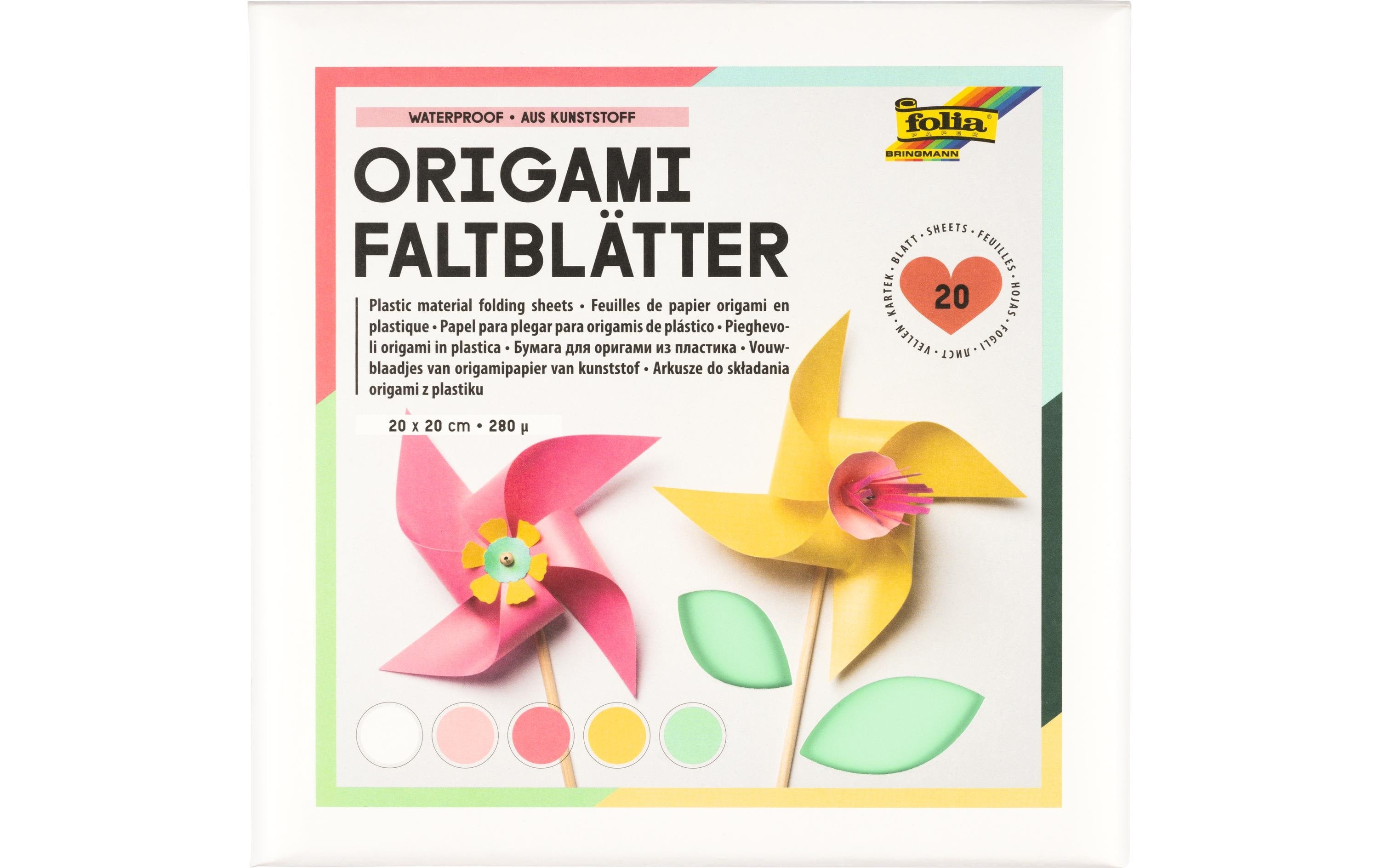 Folia Faltblätter 20 x 20 cm