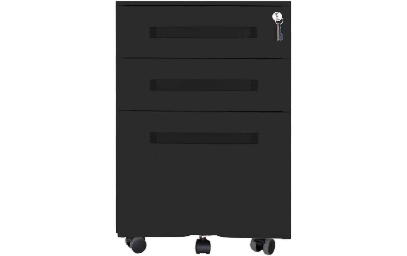 Contini Hängemappenwagen 50 x 39 x 61 cm, Schwarz