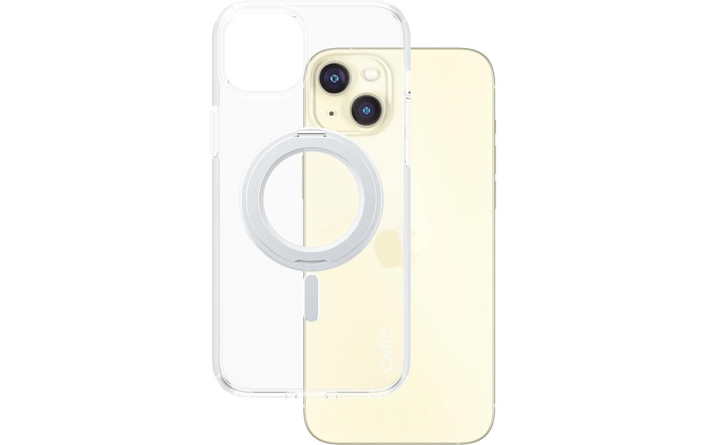 CARE Back Cover Feature Kickstand iPhone 15 Pro Max Silber