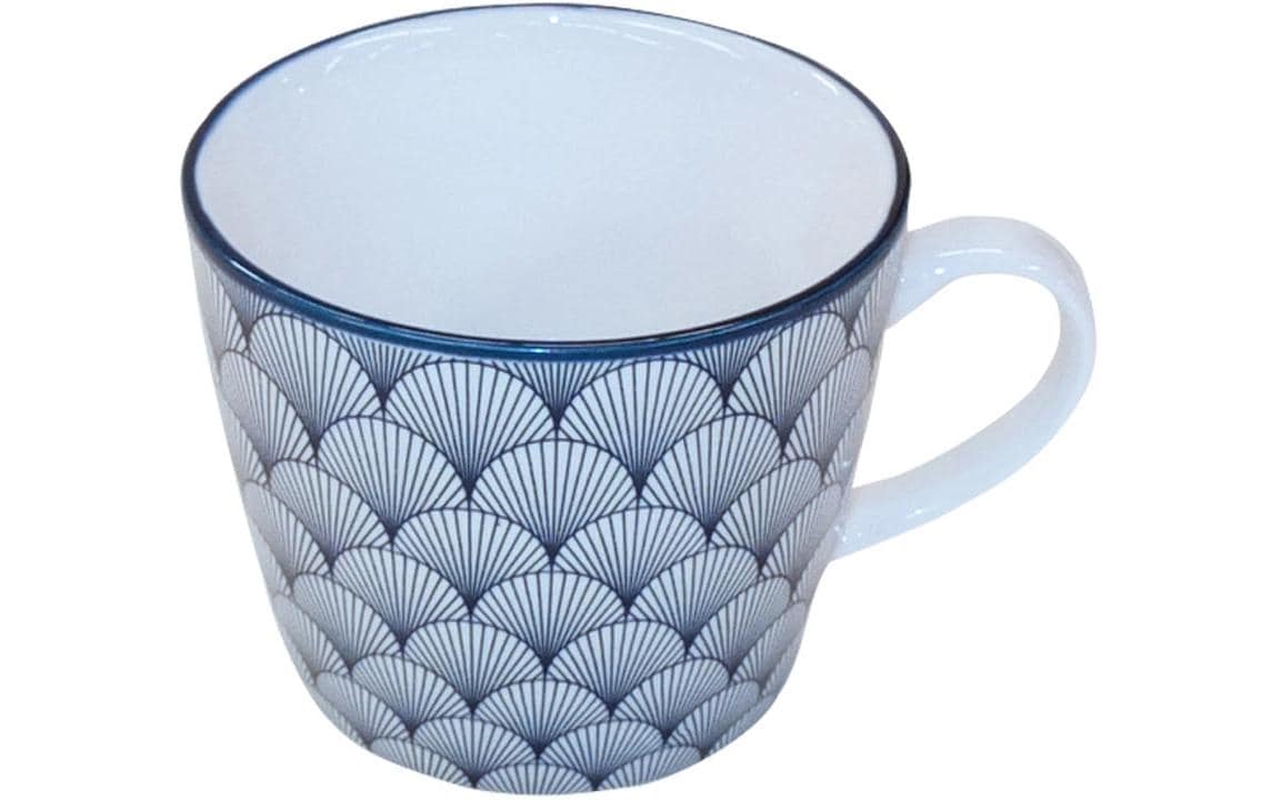 Haynan Teetasse Zen Fächer 300 ml, 1 Stück, Blau/Weiss