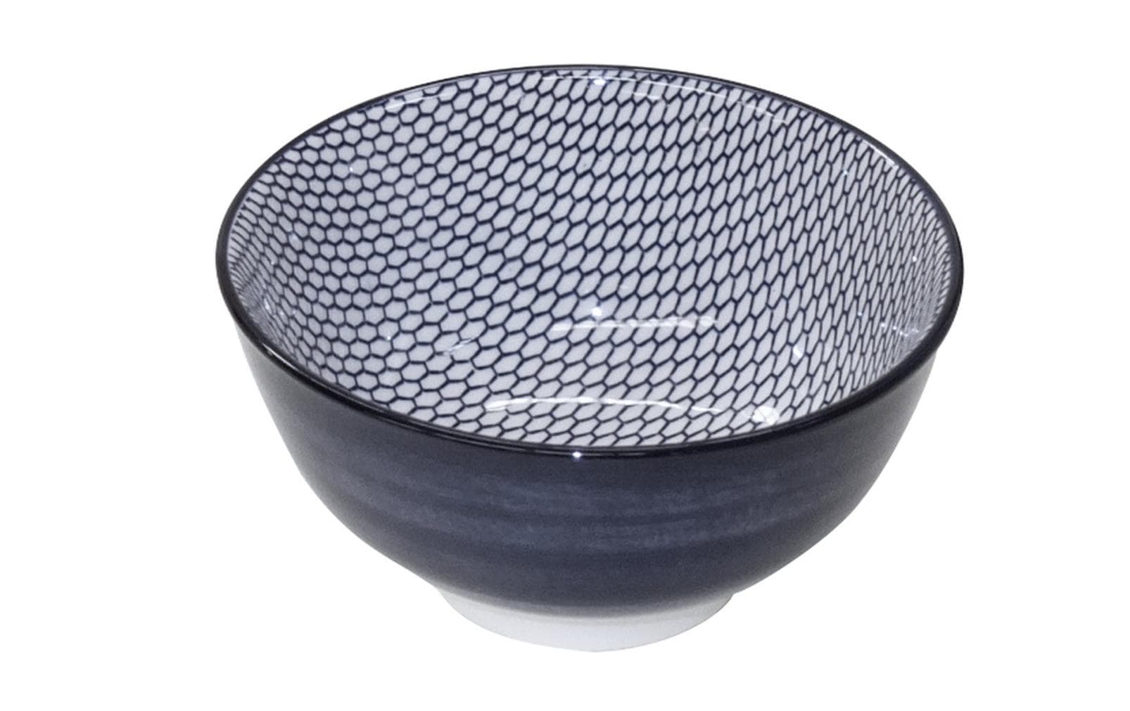 Haynan Schale Zen Kacheln Ø 12 cm, 1 Stück, Blau/Weiss