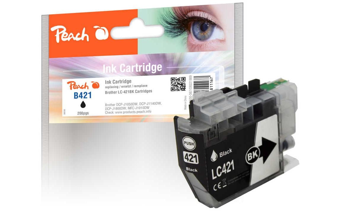 Peach Tinte Brother LC-421BK Black
