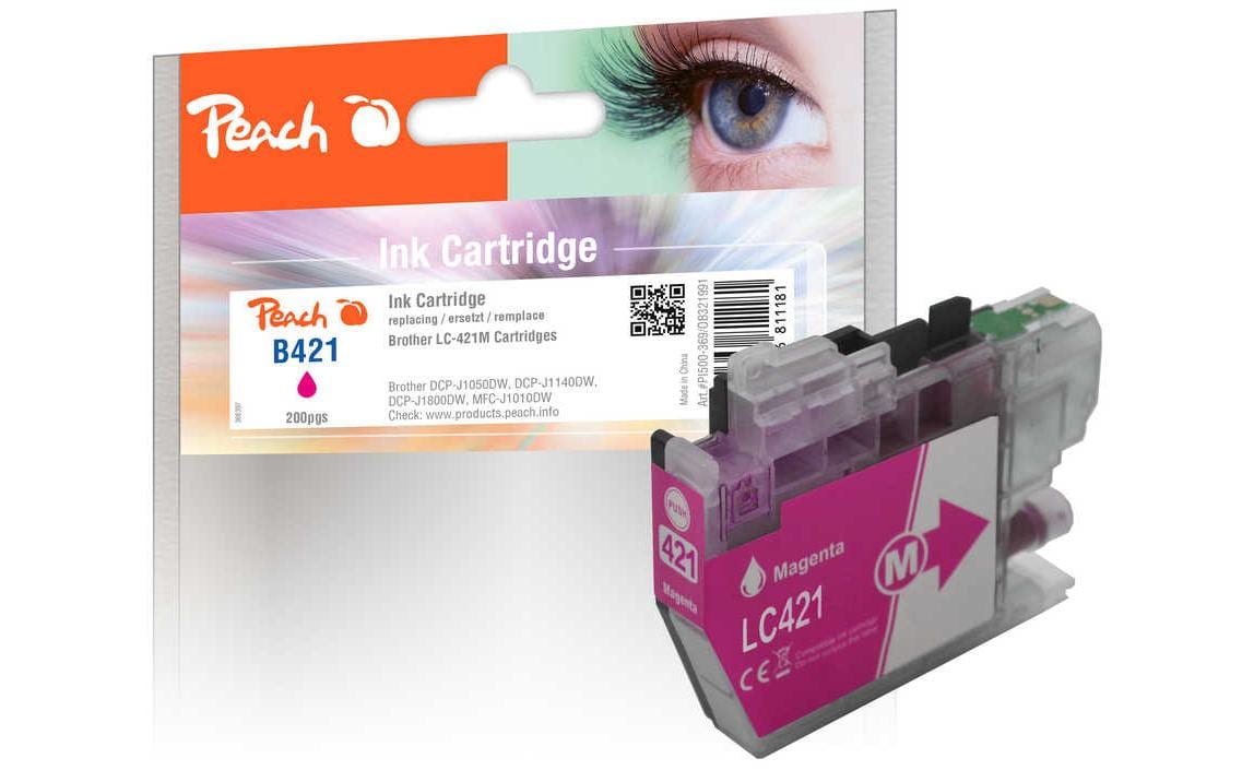 Peach Tinte Brother LC-421M Magenta