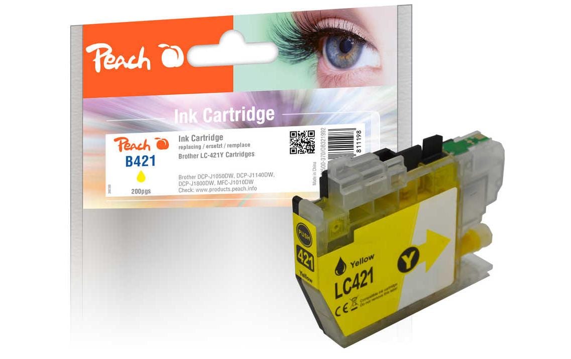Peach Tinte Brother LC-421Y Yellow