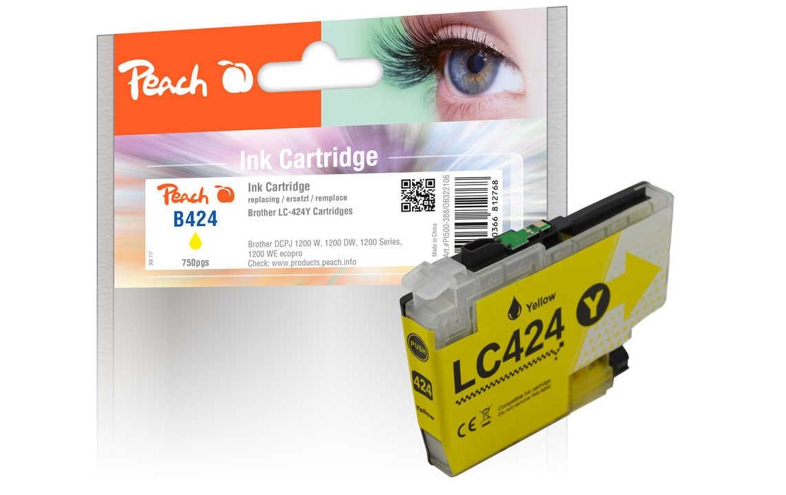 Peach Tinte Brother LC-424Y Yellow