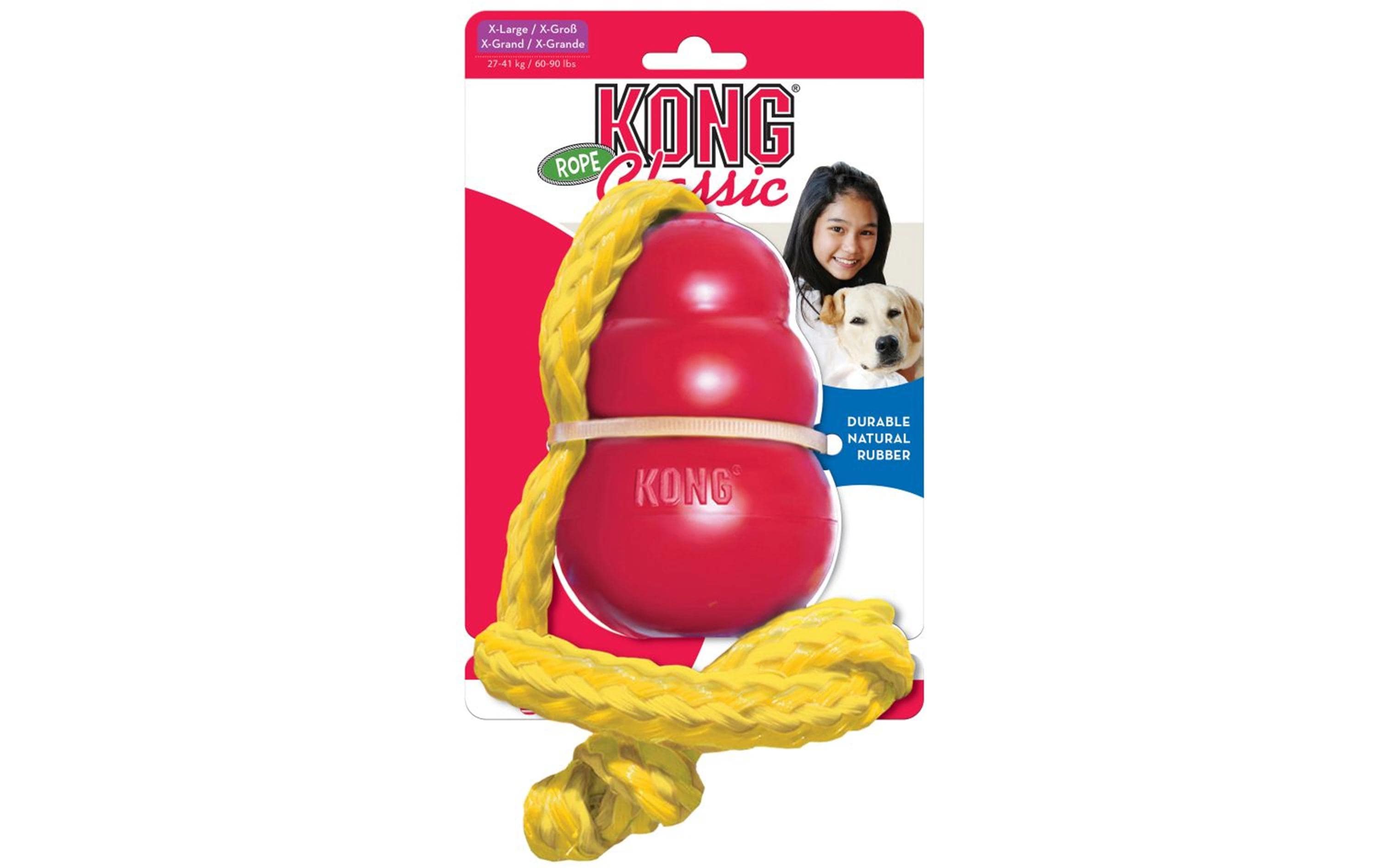 Kong Hunde-Spielzeug Classic mit Seil XL