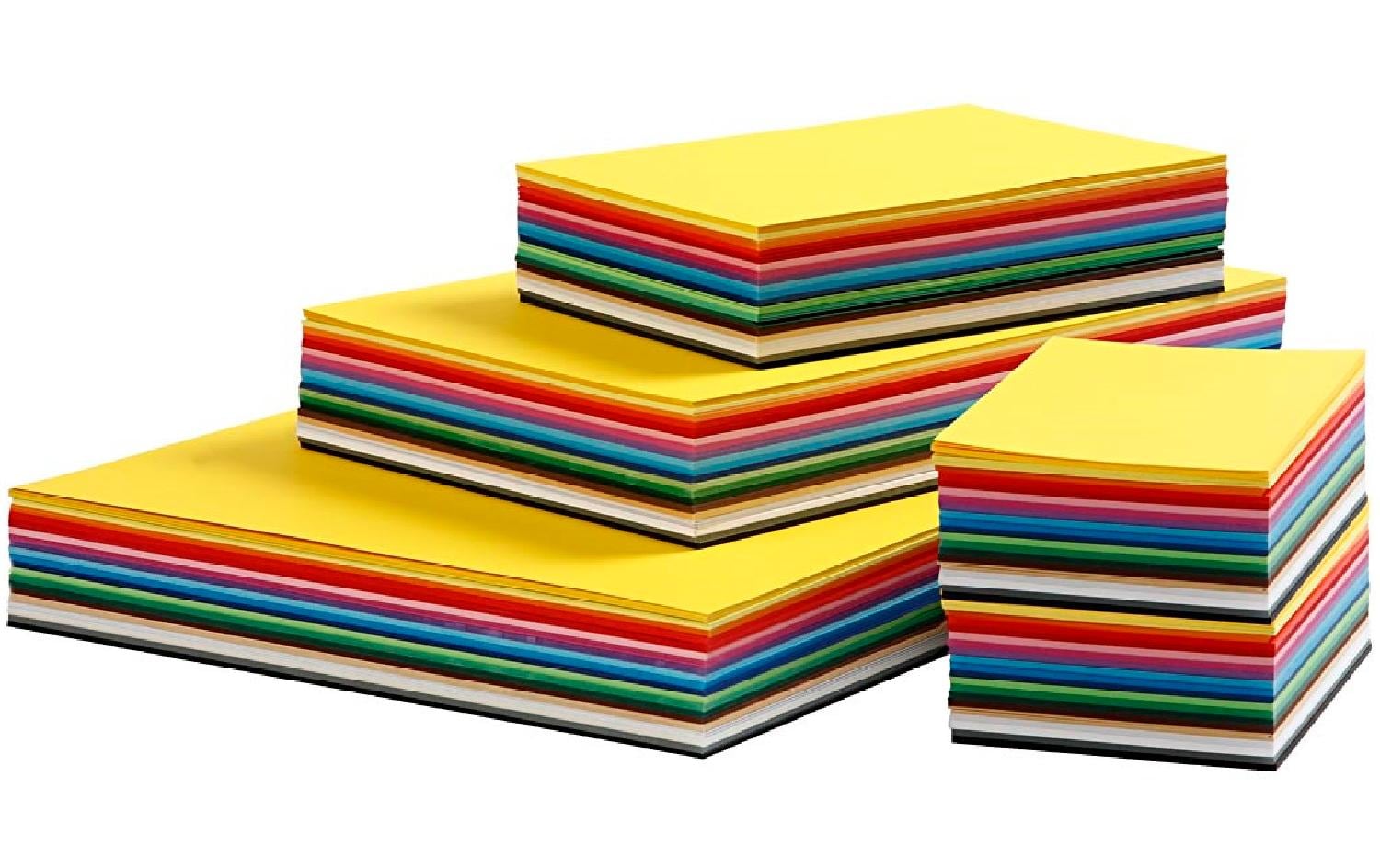 Creativ Company Bastelkarton A3 - A6 mehrfarbig, 180 g/m², 1500 Blätter