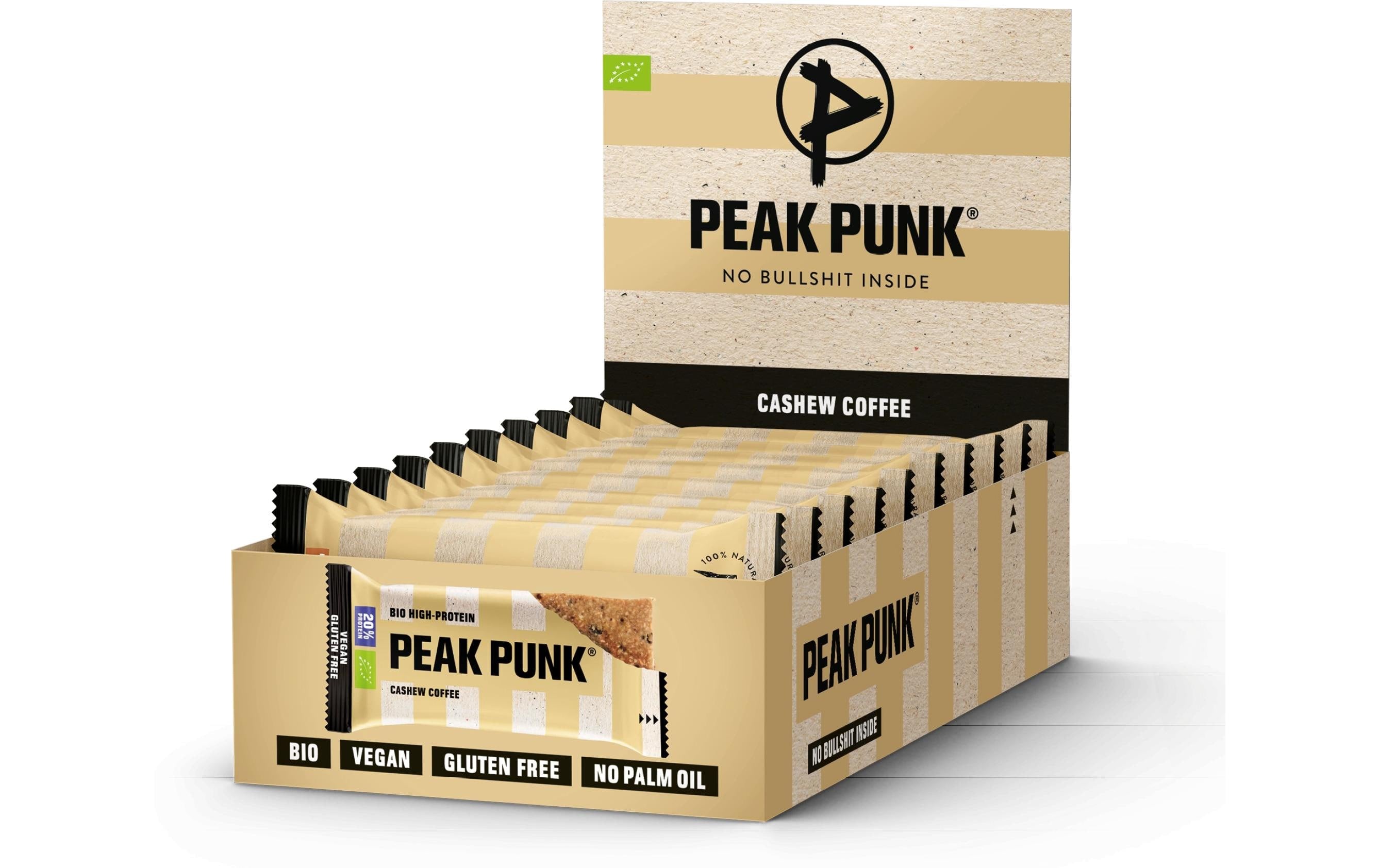 PEAK PUNK Bio Oat Protein – Crunchy Coffee 12 x 55 g