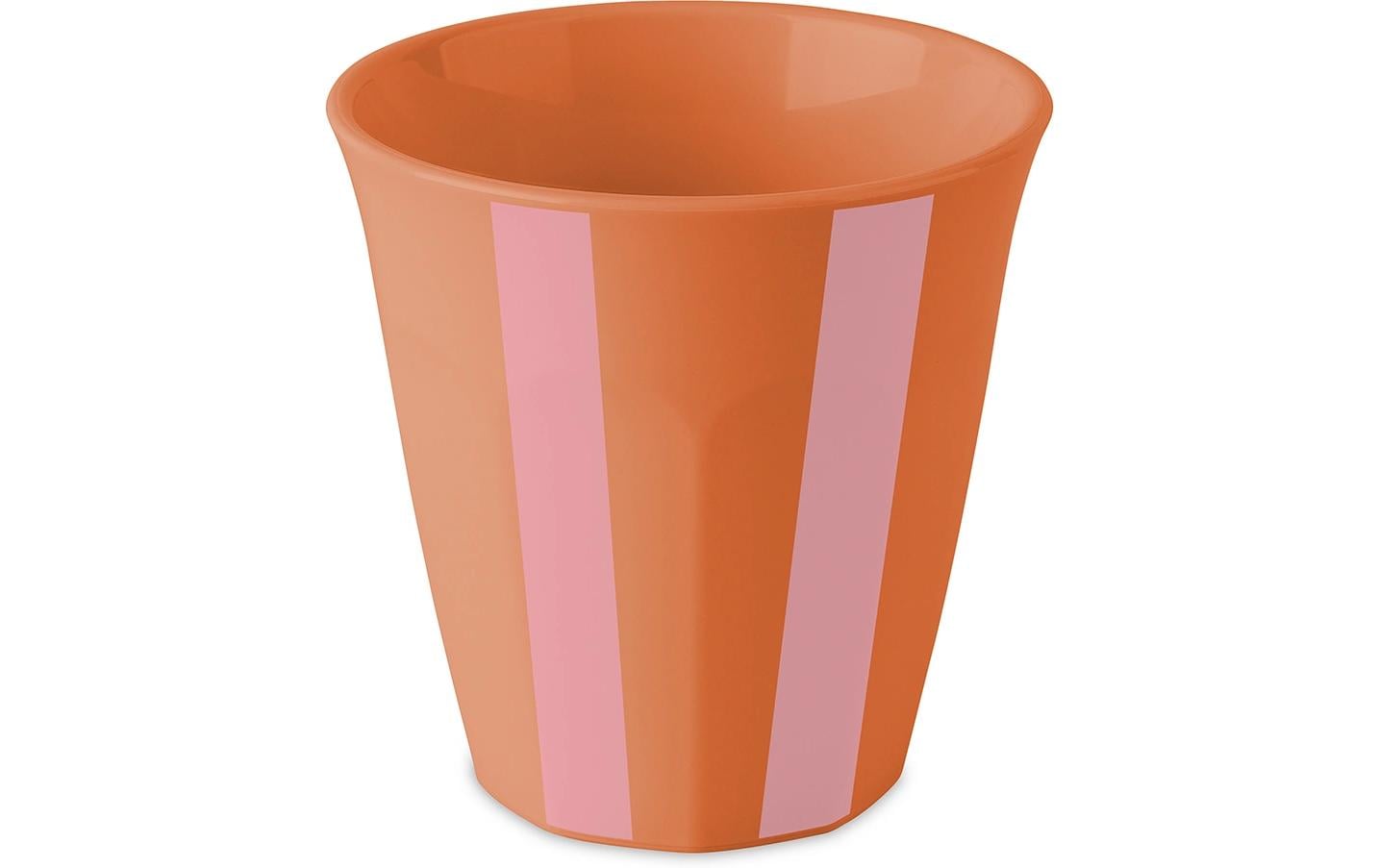 Koziol Trinkbecher Nora M Stripes 300 ml, 1 Stück, Strong Coral