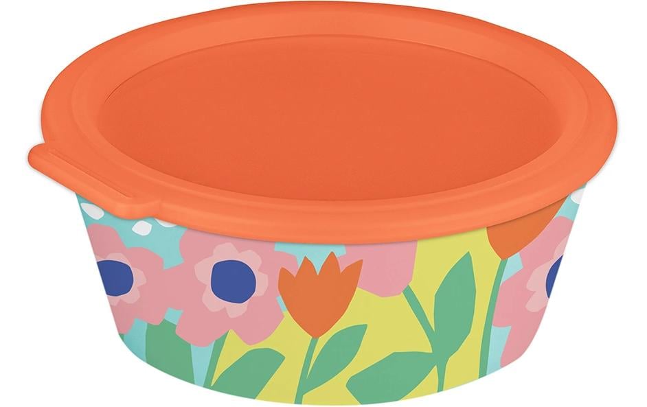 Koziol Schale Nora Box Blooms 18.8 cm, Sweet Blue/Strong Coral