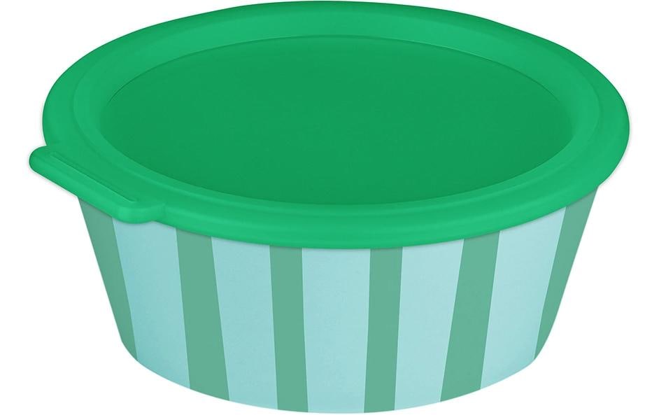 Koziol Schale Nora Box Stripes 18.8 cm, Sweet Blue/Strong Green