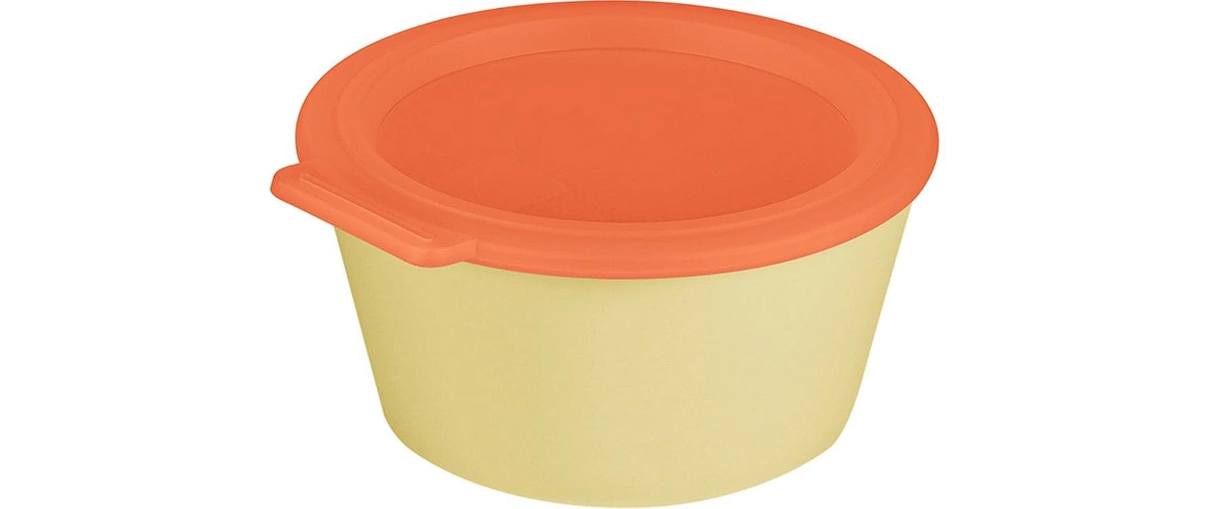 Koziol Schale Nora Box 14.7 cm, 1 Stück, Sweet Yellow/Strong Coral