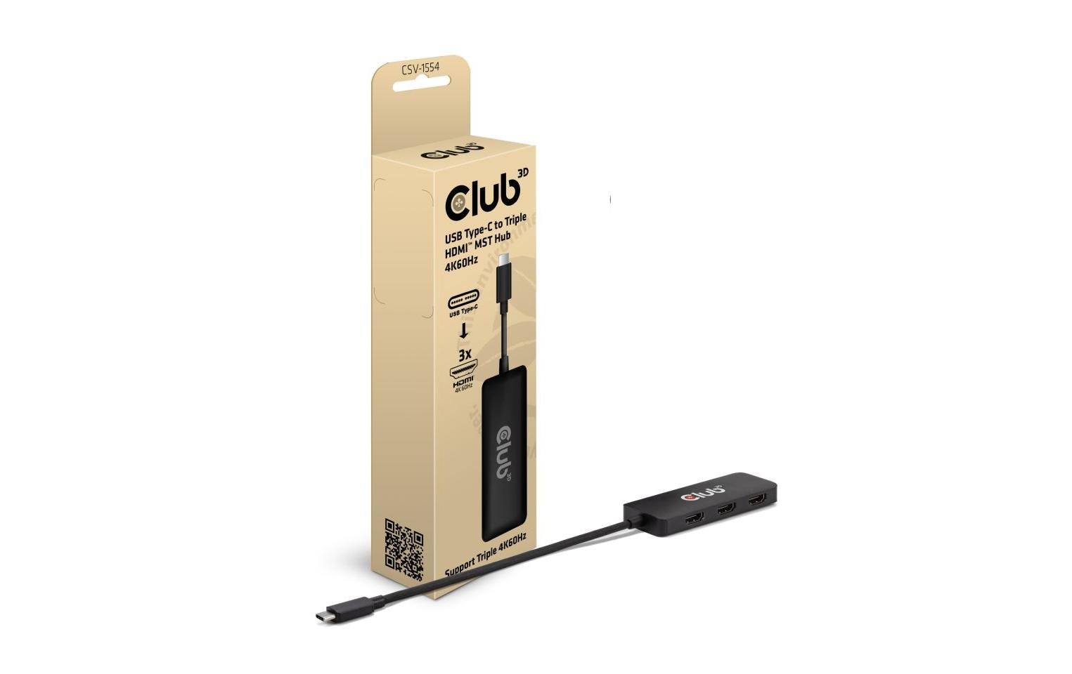 Club 3D Adapterkabel CSV-1554 MST Hub USB Type-C - HDMI