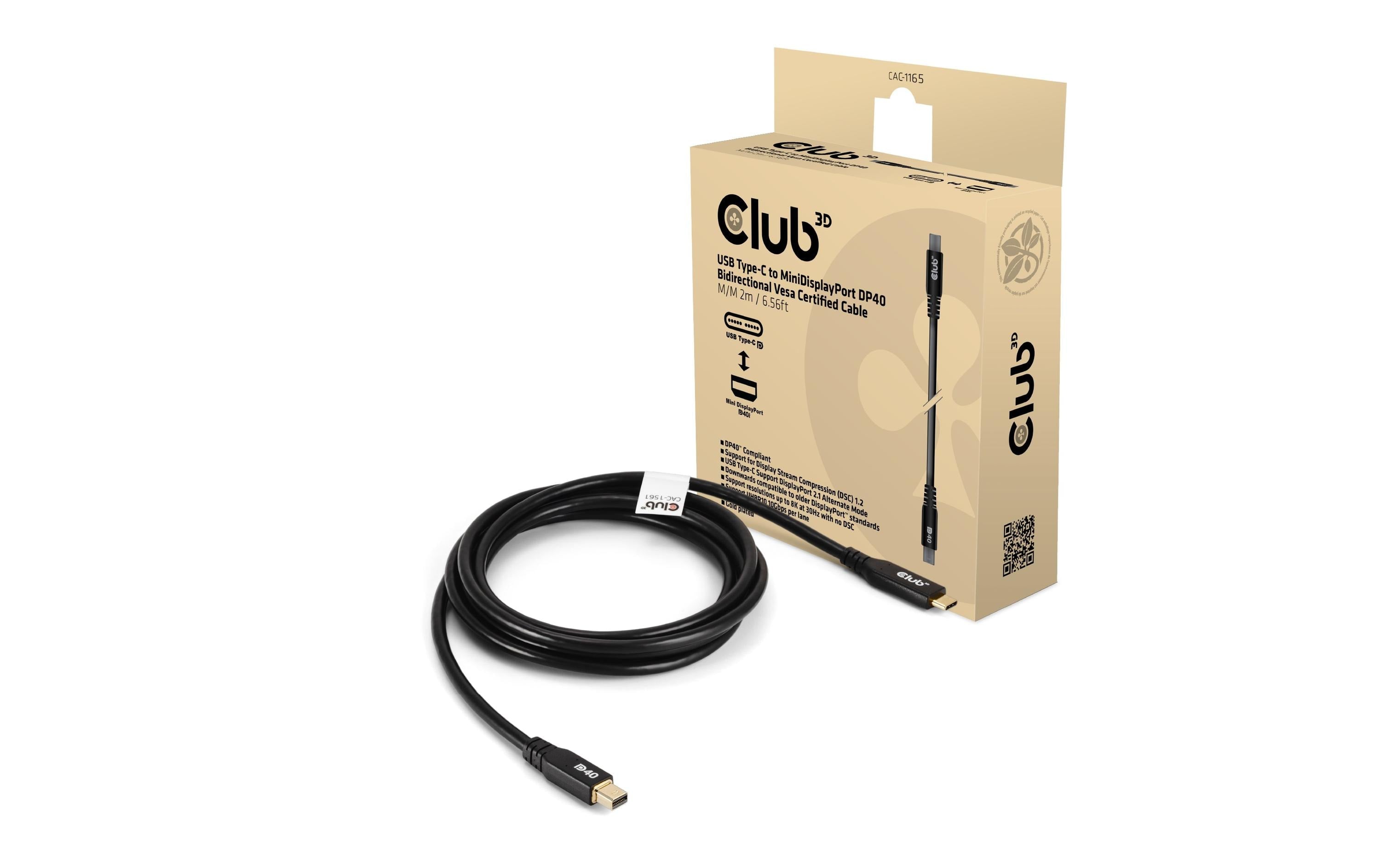 Club 3D Adapterkabel CAC-1561 USB Type-C - Mini-DisplayPort