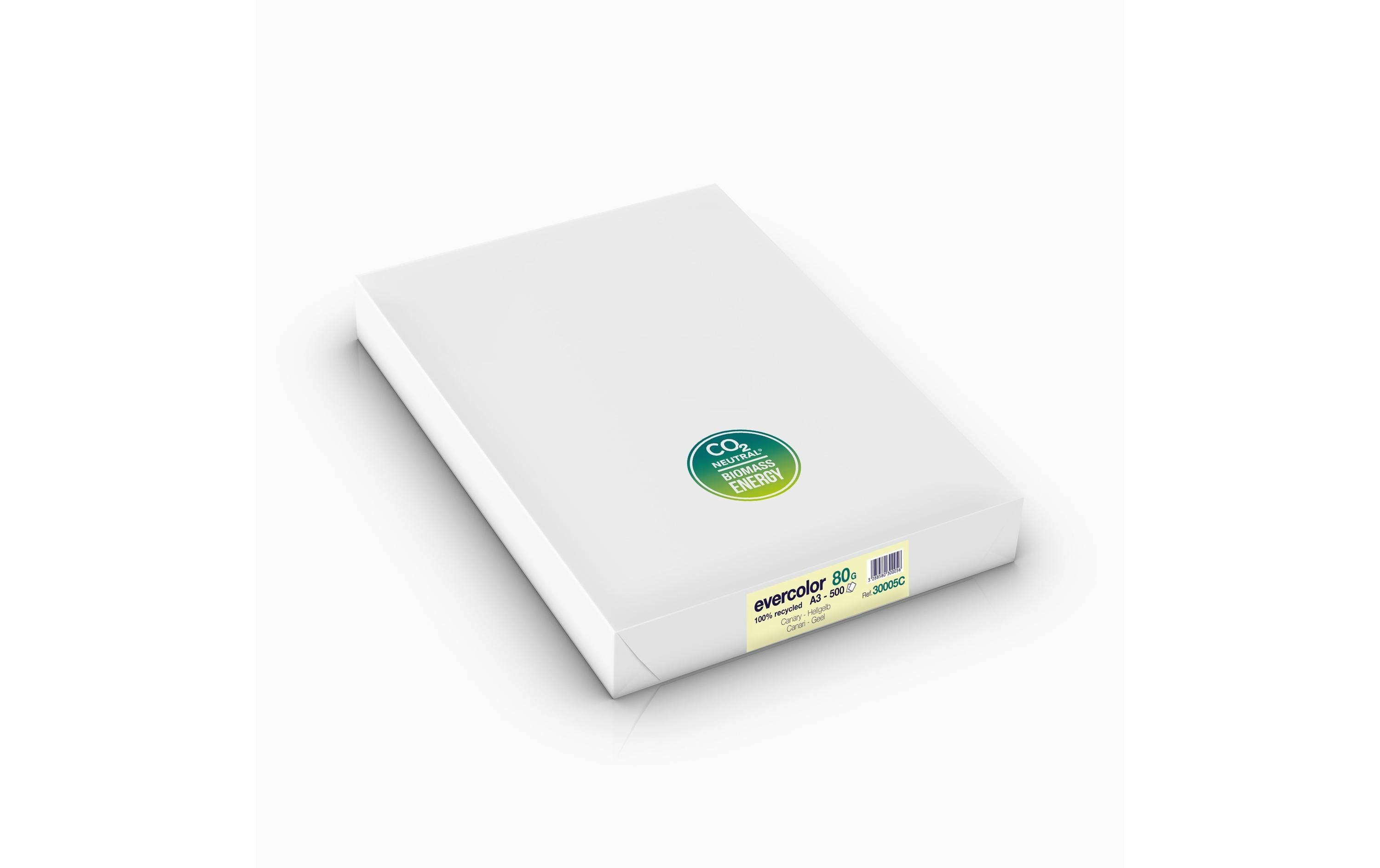 Clairefontaine Kopierpapier Evercolor A3, Hellgelb, 80 g/m²,500 Blatt