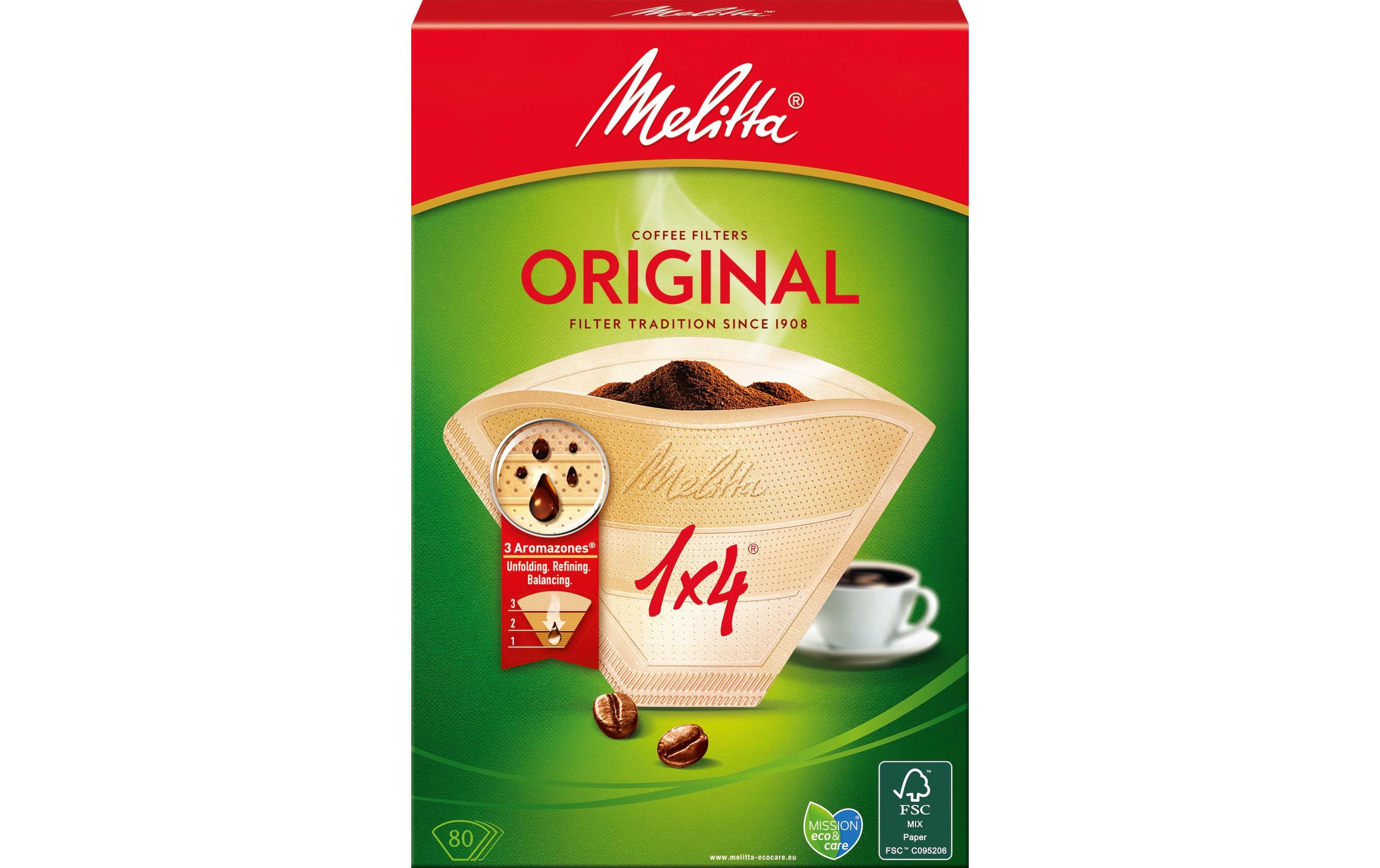 Melitta Filtertüte Original 1 x 4 / 80 Stück 1x4 80 Stück