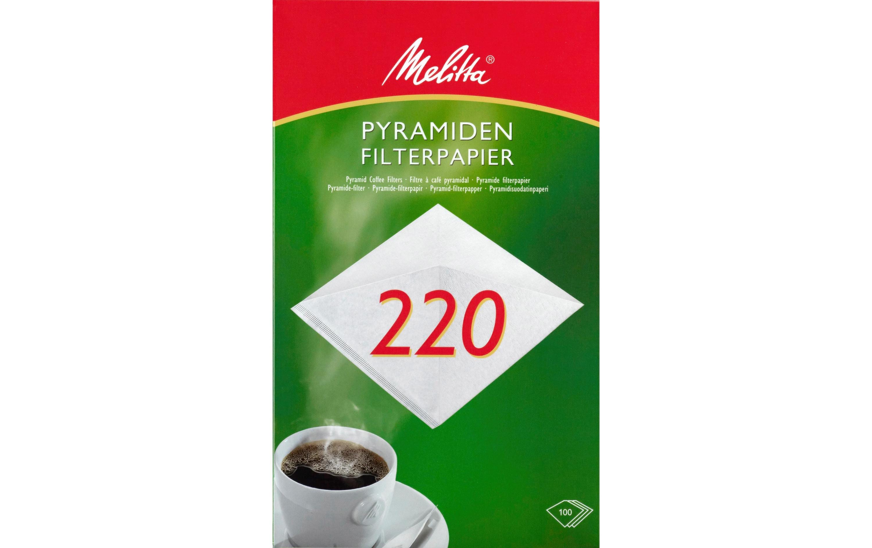 Melitta Filtertüte Pyramiden-Filterpapier 220 100 Stück