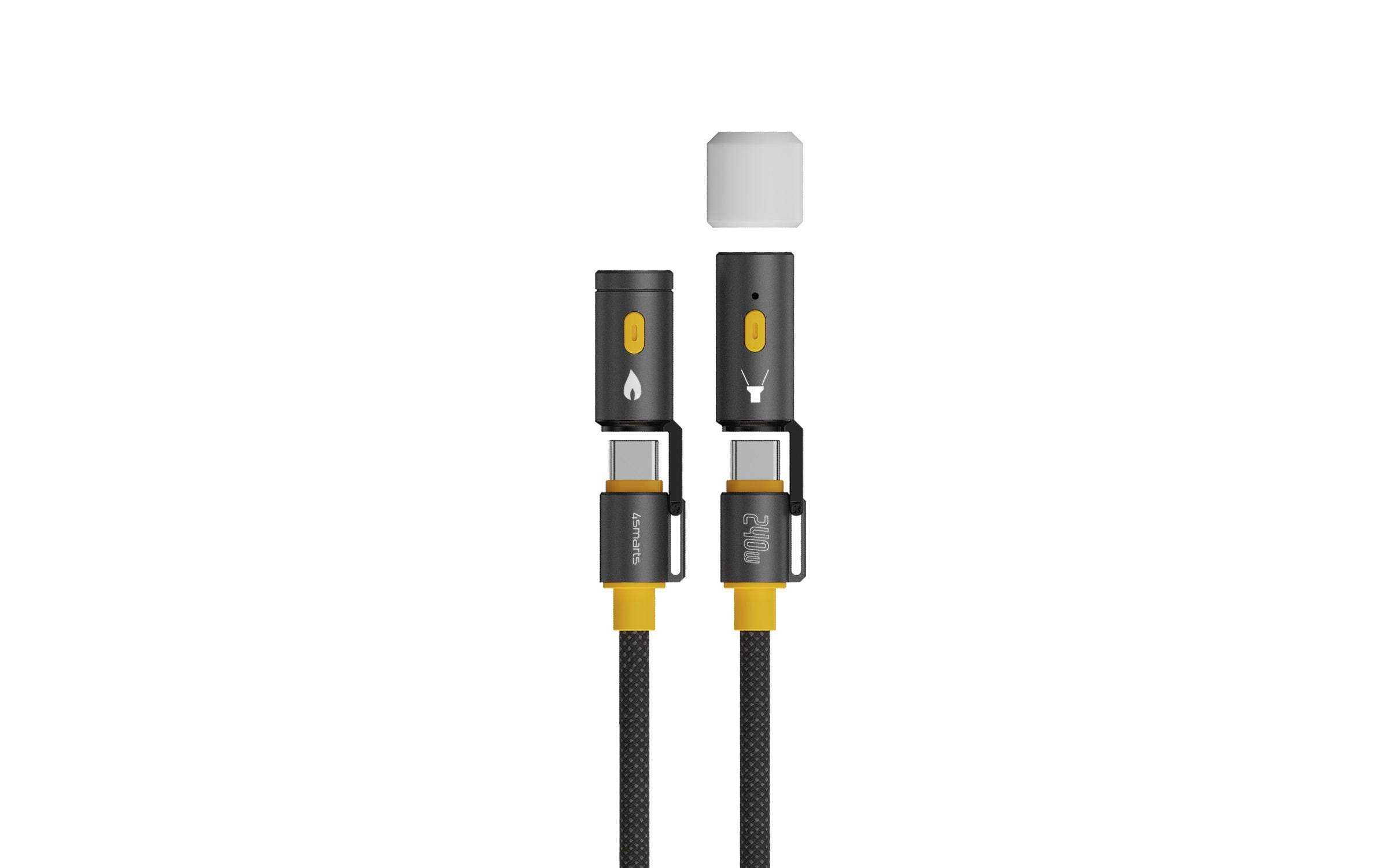 4smarts 3in1 USB-C Kabelset Explorer USB C - USB C 1.5 m