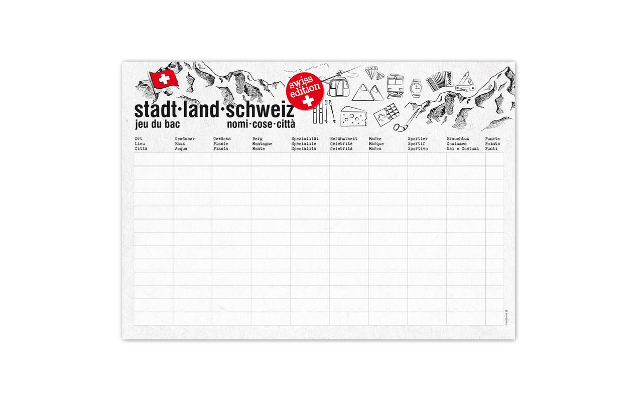 Trendform Tischset STADT-LAND-CH 42 cm x 29.7 cm