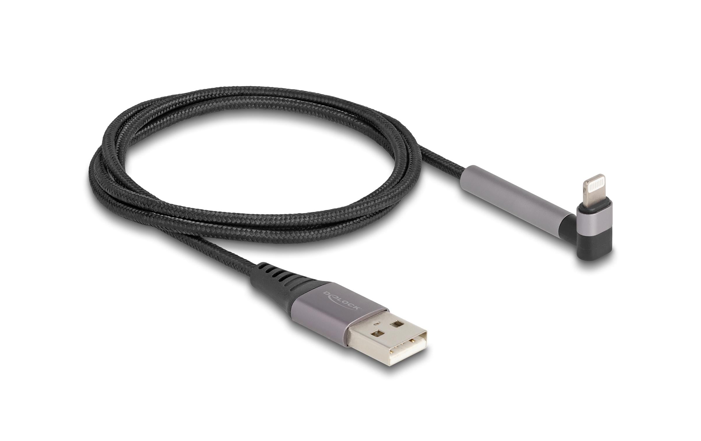 Delock USB 2.0-Kabel mit Ständerfunktion USB A - Lightning 1.5 m