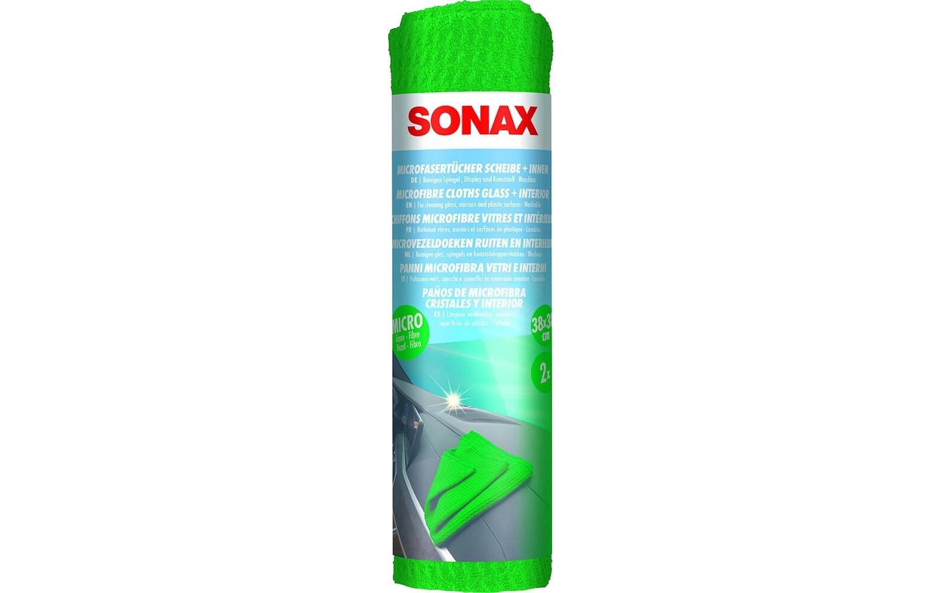 Sonax Mikrofasertuch PLUS 40x40 cm, 2 Stück