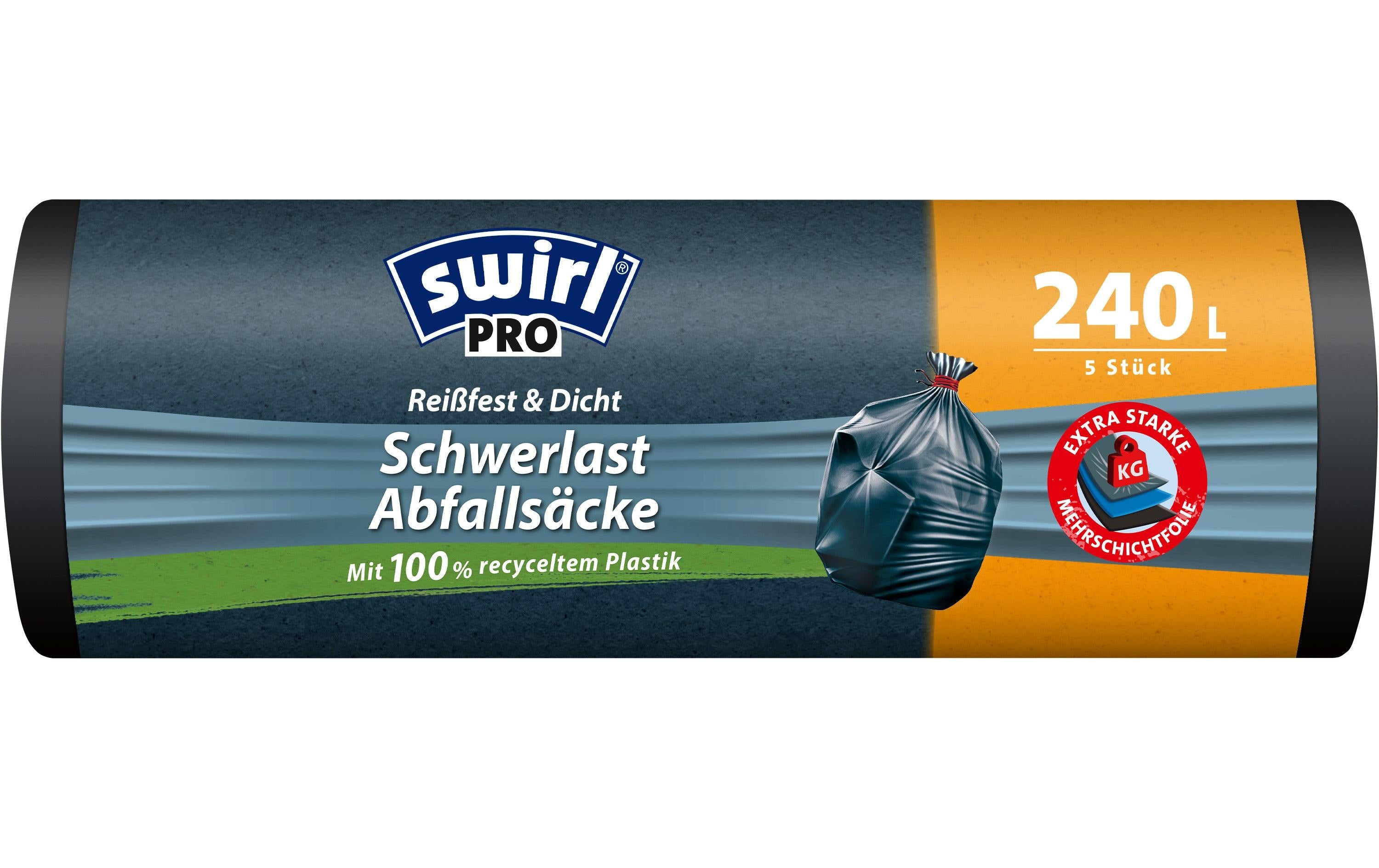 Swirl Schwerlast-Müllbeutel 240 l, 5 Stück