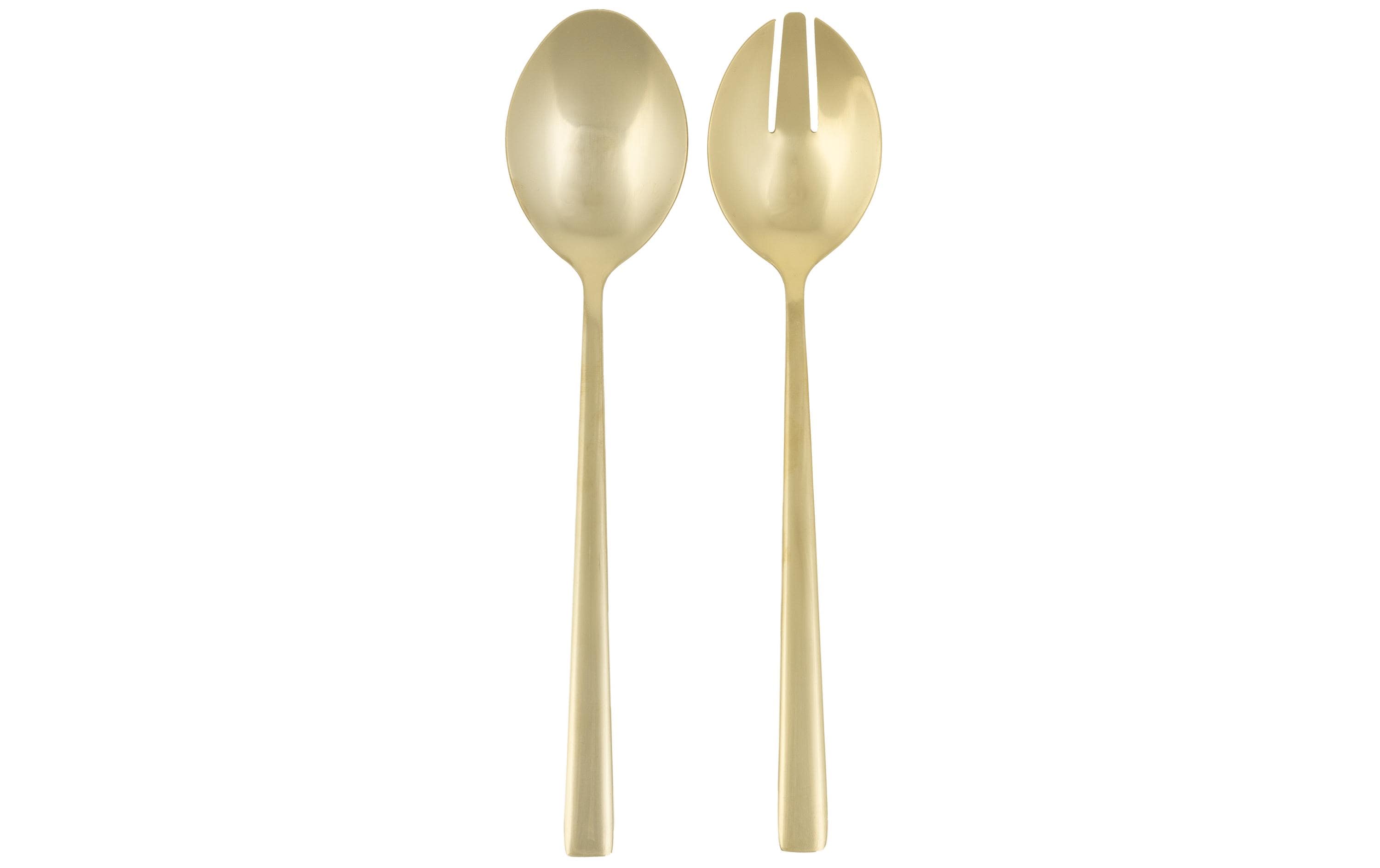 FURBER Salatbesteck 2-teilig Gold