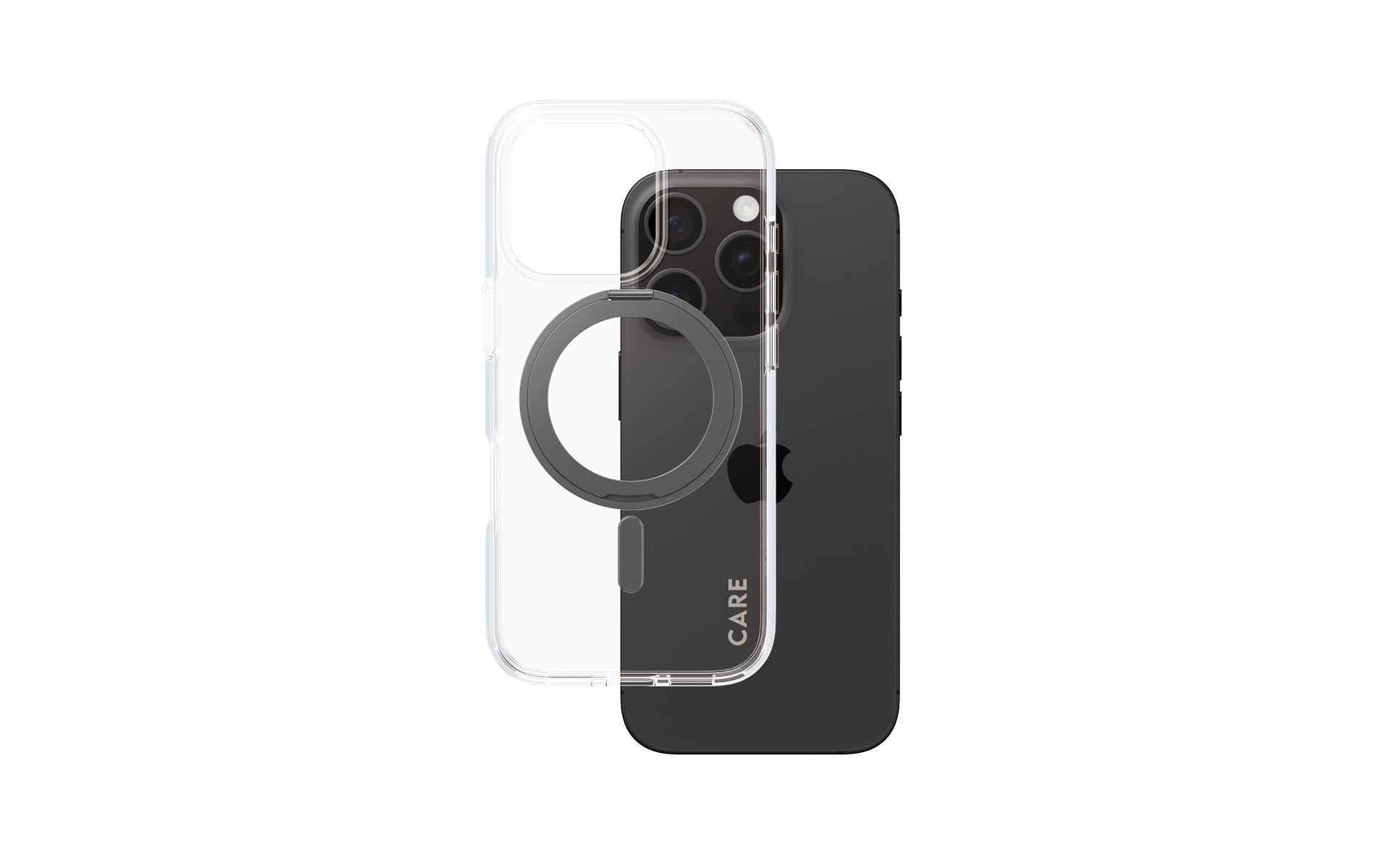 CARE Back Cover Feature Kickstand iPhone 16 Pro Schwarz