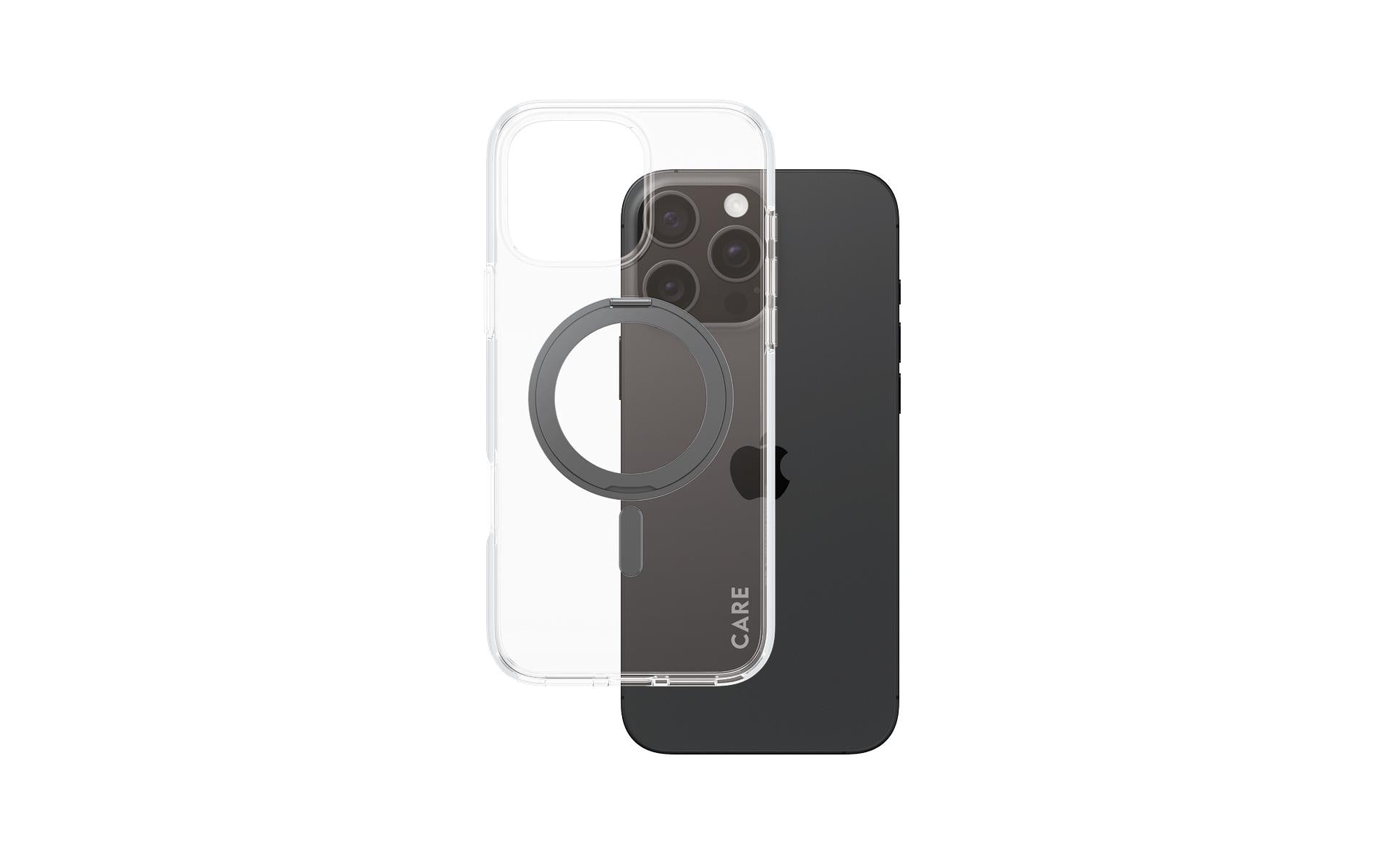 CARE Back Cover Feature Kickstand iPhone 16 Pro Max Schwarz