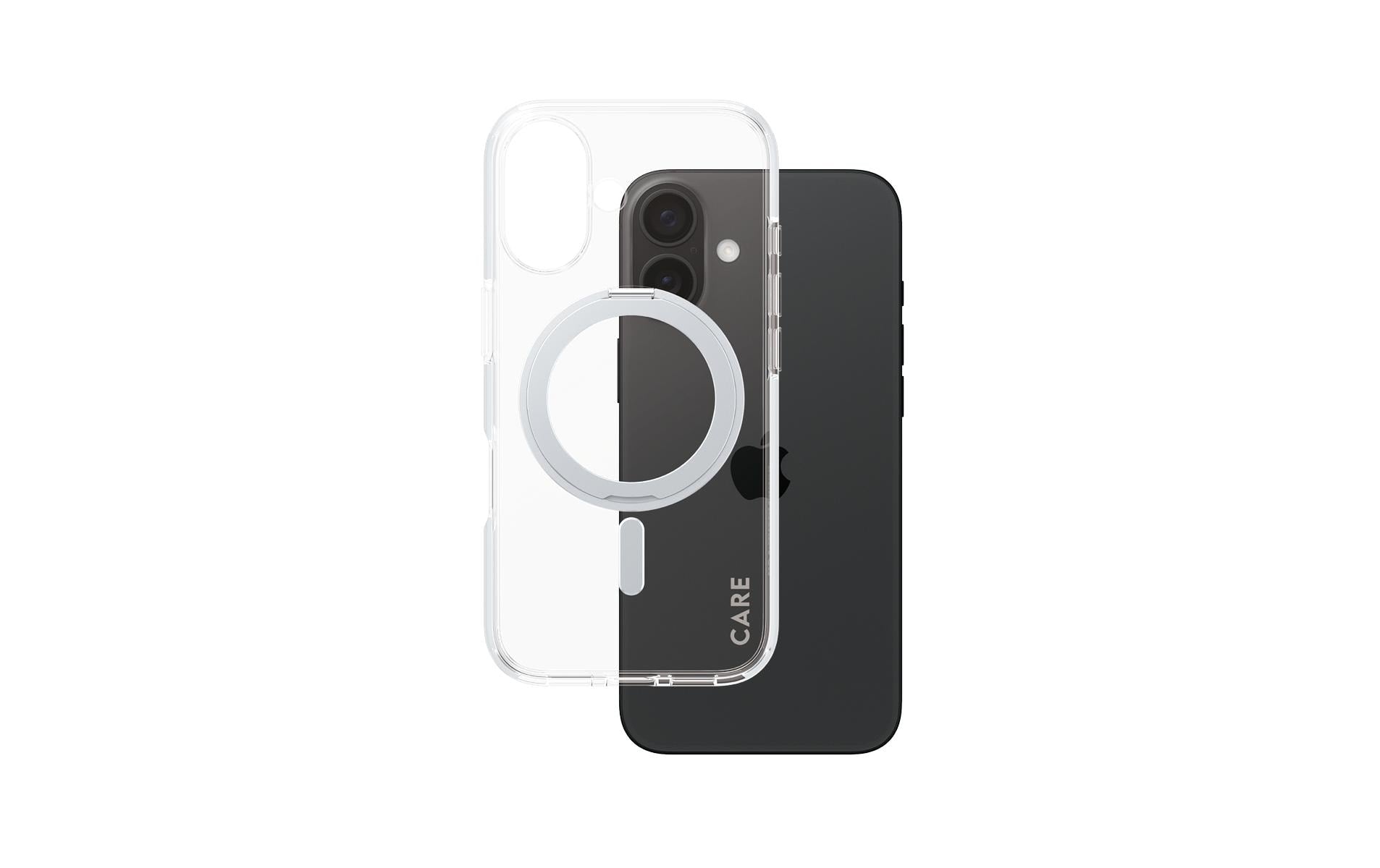 CARE Back Cover Feature Kickstand iPhone 16 Silber