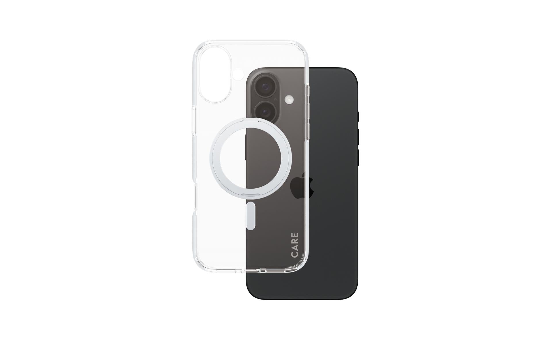 CARE Back Cover Feature Kickstand iPhone 16 Plus Silber