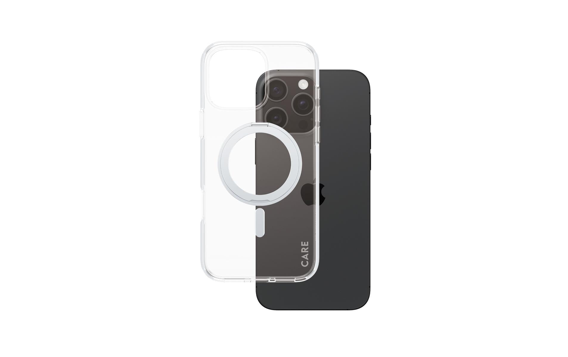 CARE Back Cover Feature Kickstand iPhone 16 Pro Max Silber