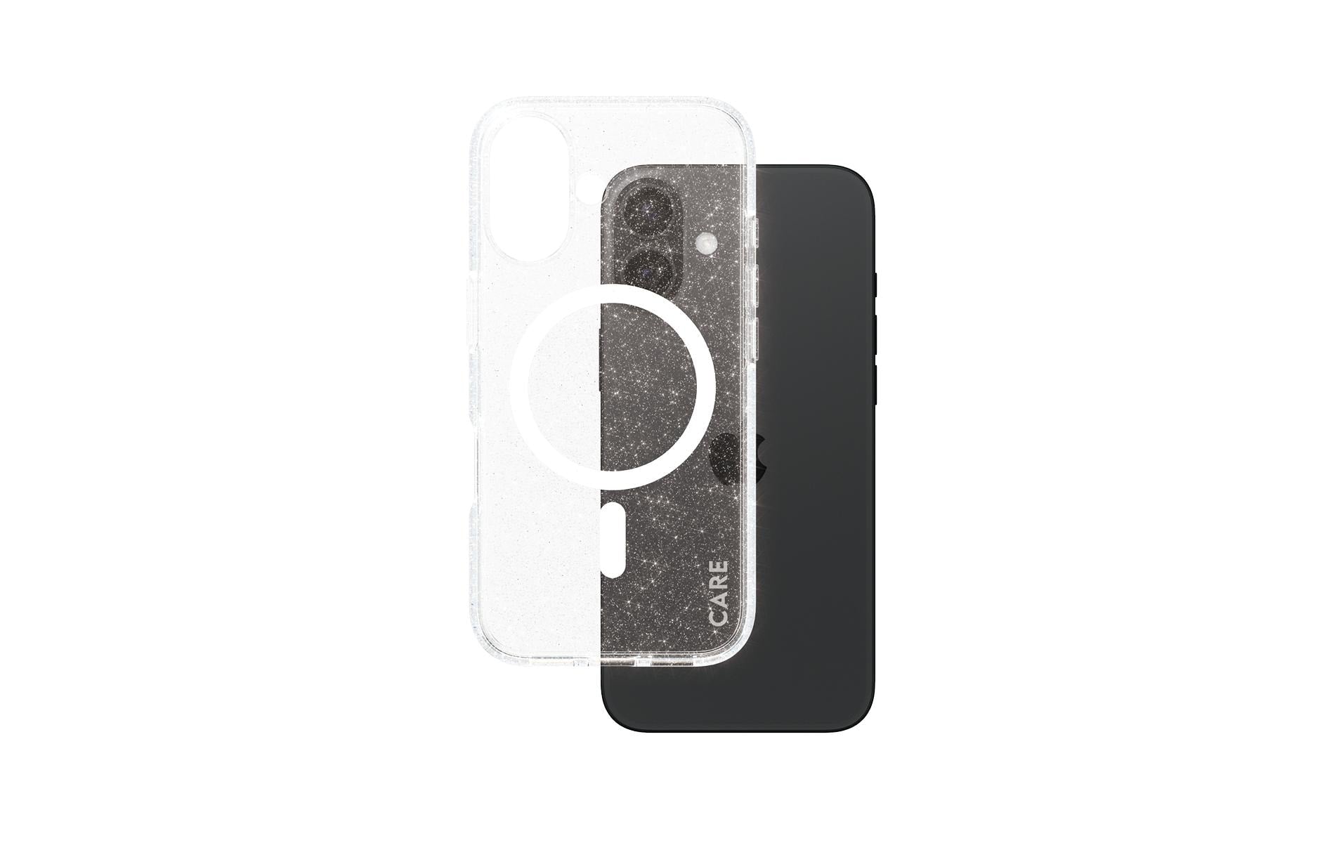 CARE Back Cover Flagship Star Lit iPhone 16 Weiss