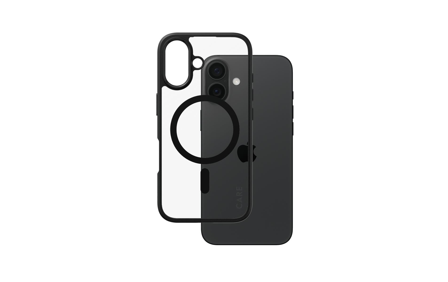 CARE Back Cover Flagship iPhone 16 Schwarzer Rahmen