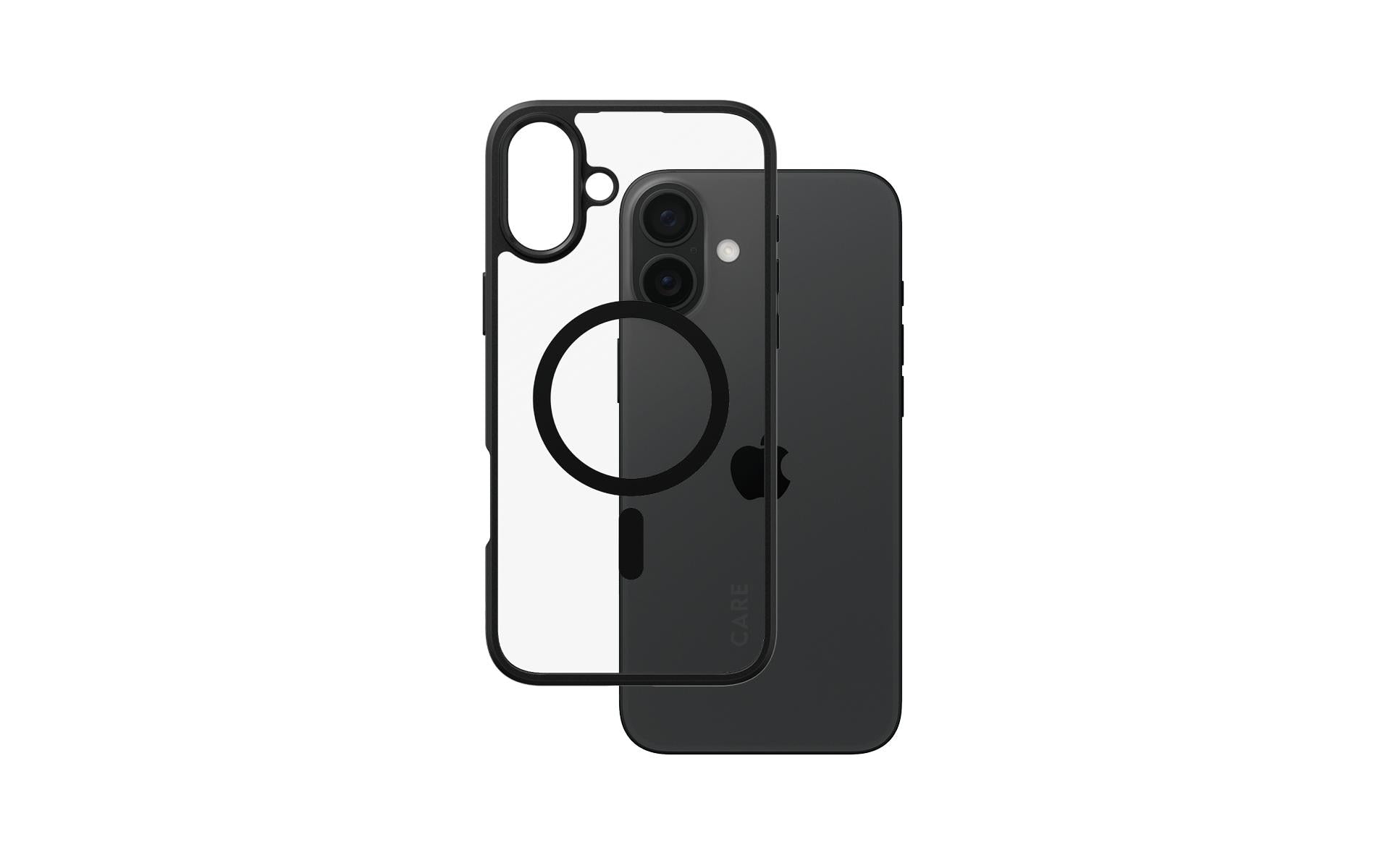 CARE Back Cover Flagship iPhone 16 Plus Schwarzer Rahmen