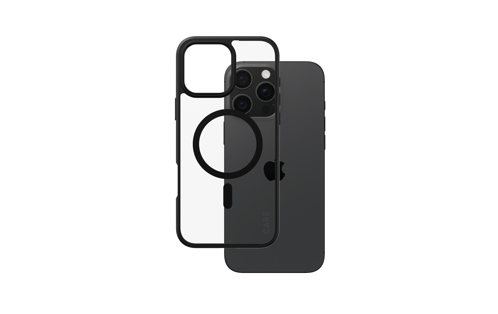 CARE Back Cover Flagship iPhone 16 Pro Max Schwarzer Rahmen